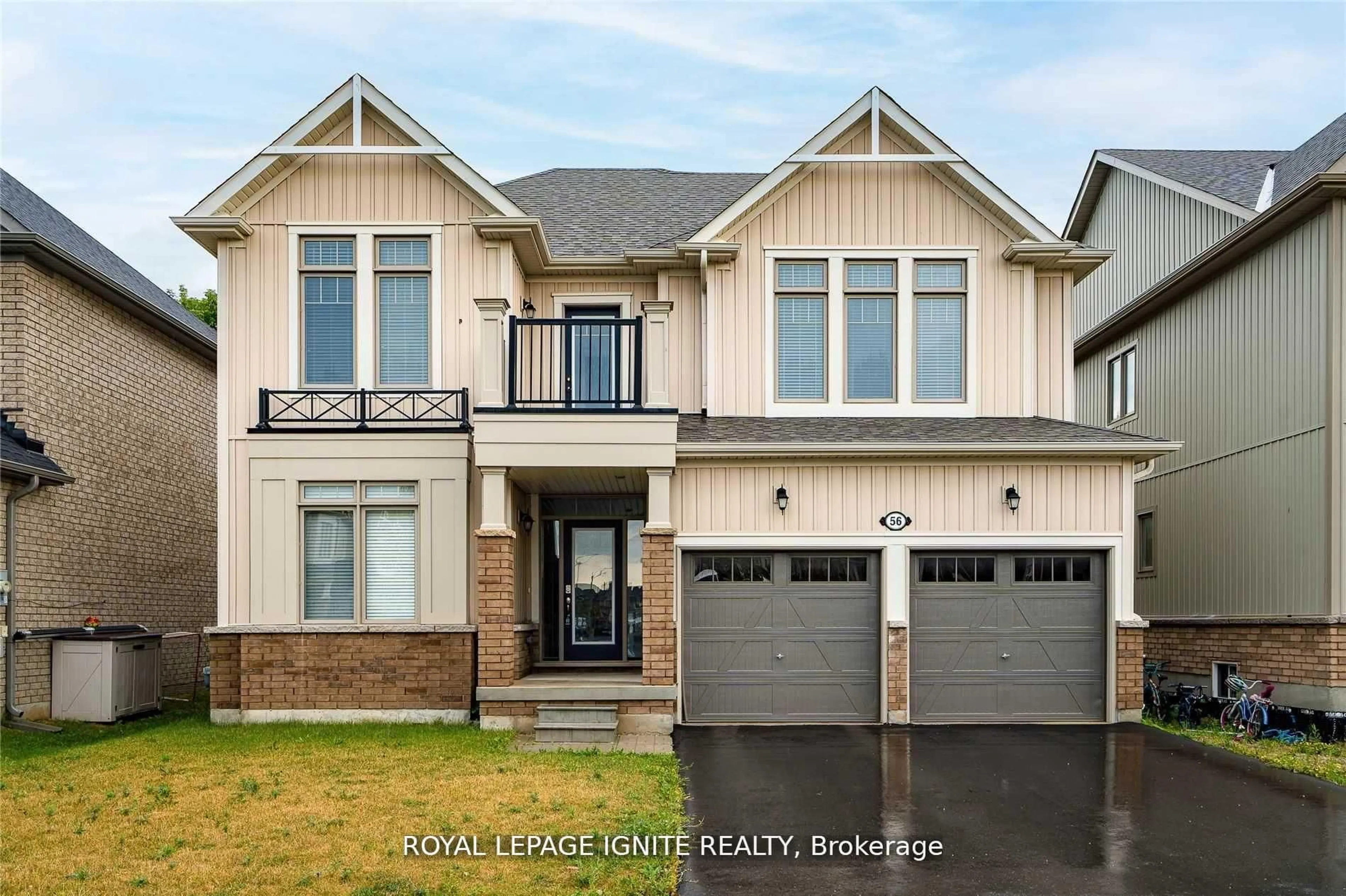 Home with brick exterior material, street for 56 Kirby Ave, Collingwood Ontario L9Y 3Y8