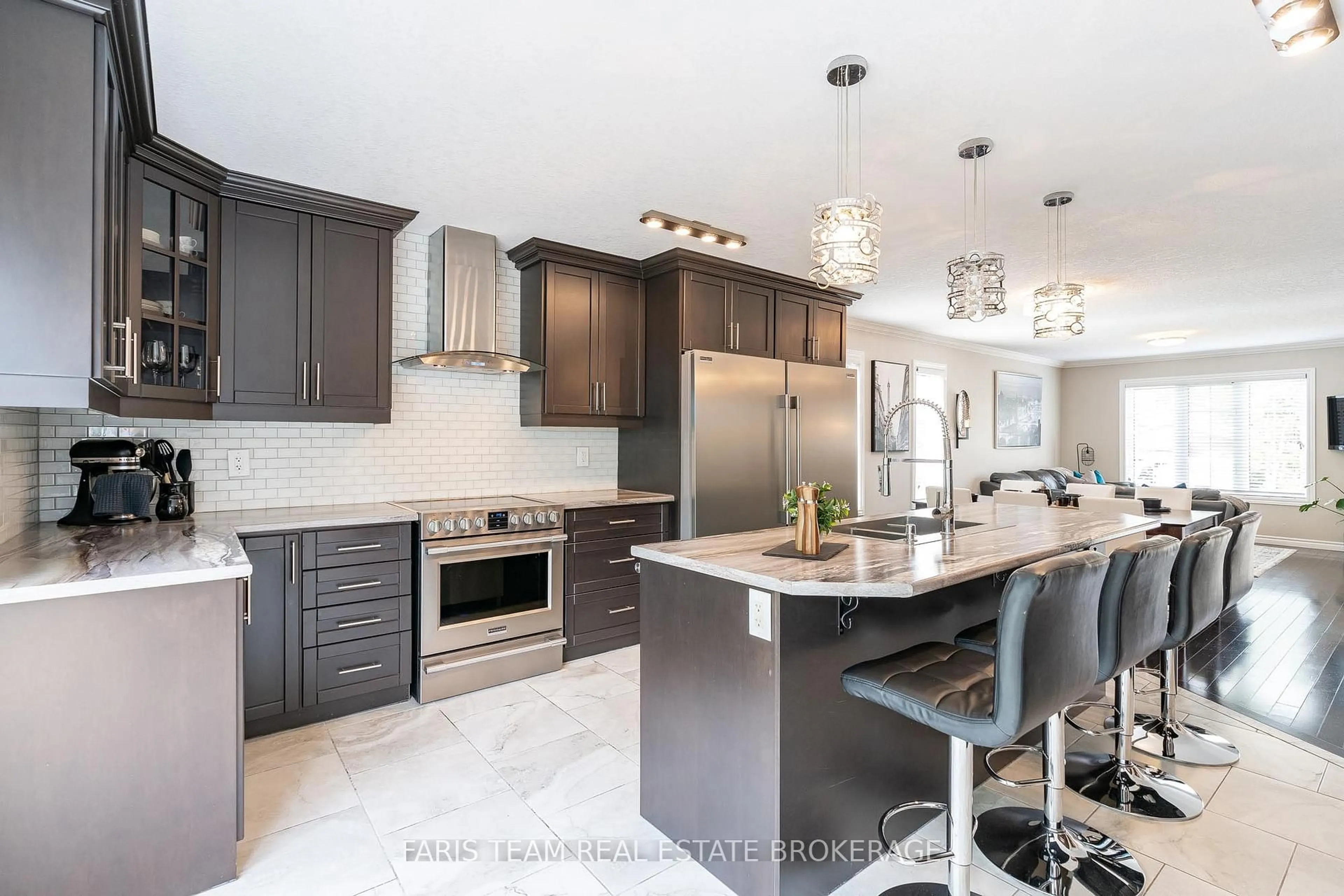 Contemporary kitchen, ceramic/tile floor for 27 Marilyn Ave, Wasaga Beach Ontario L9Z 2Y1