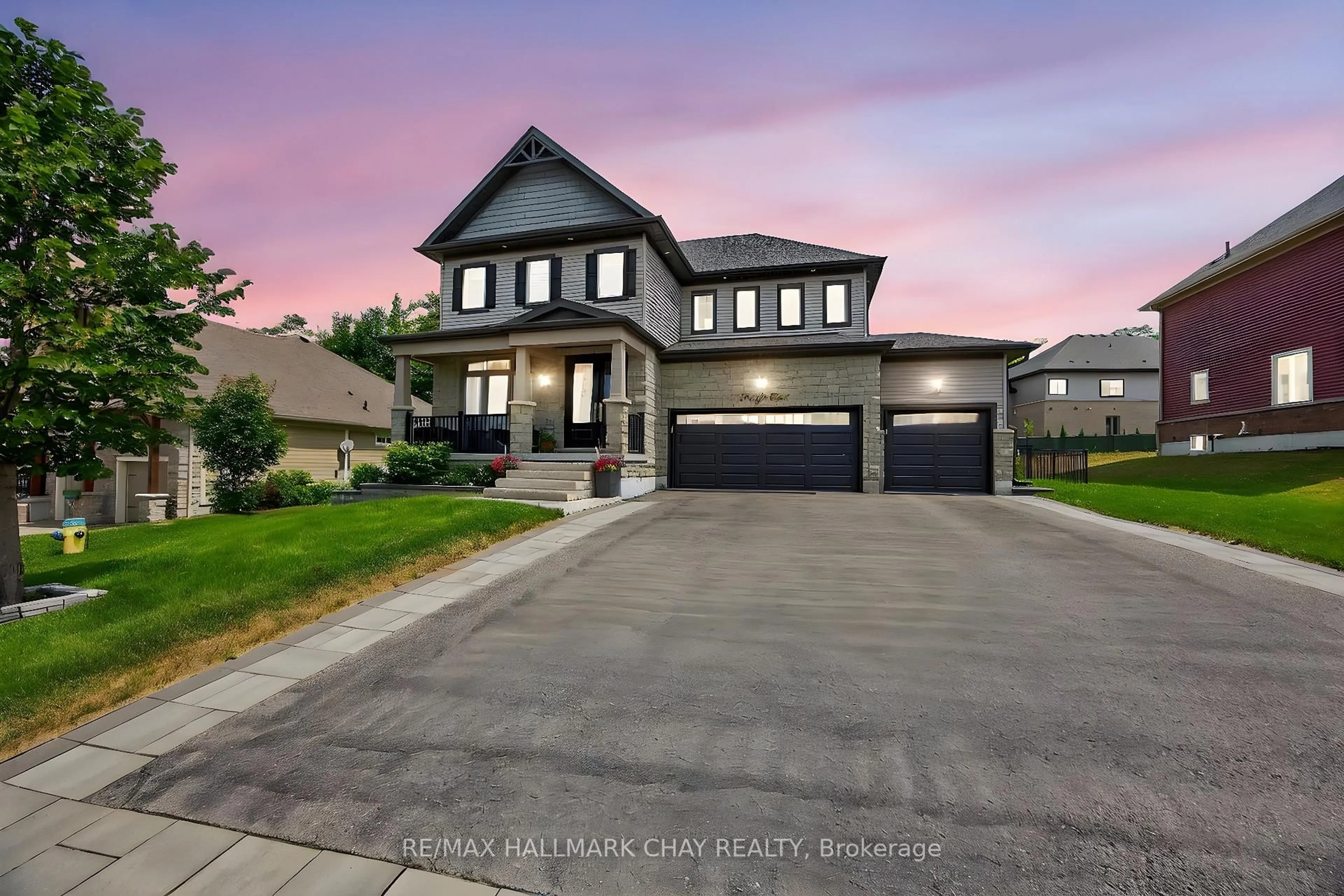 Home with brick exterior material, street for 41 Landscape Dr, Oro-Medonte Ontario L0L 2L0