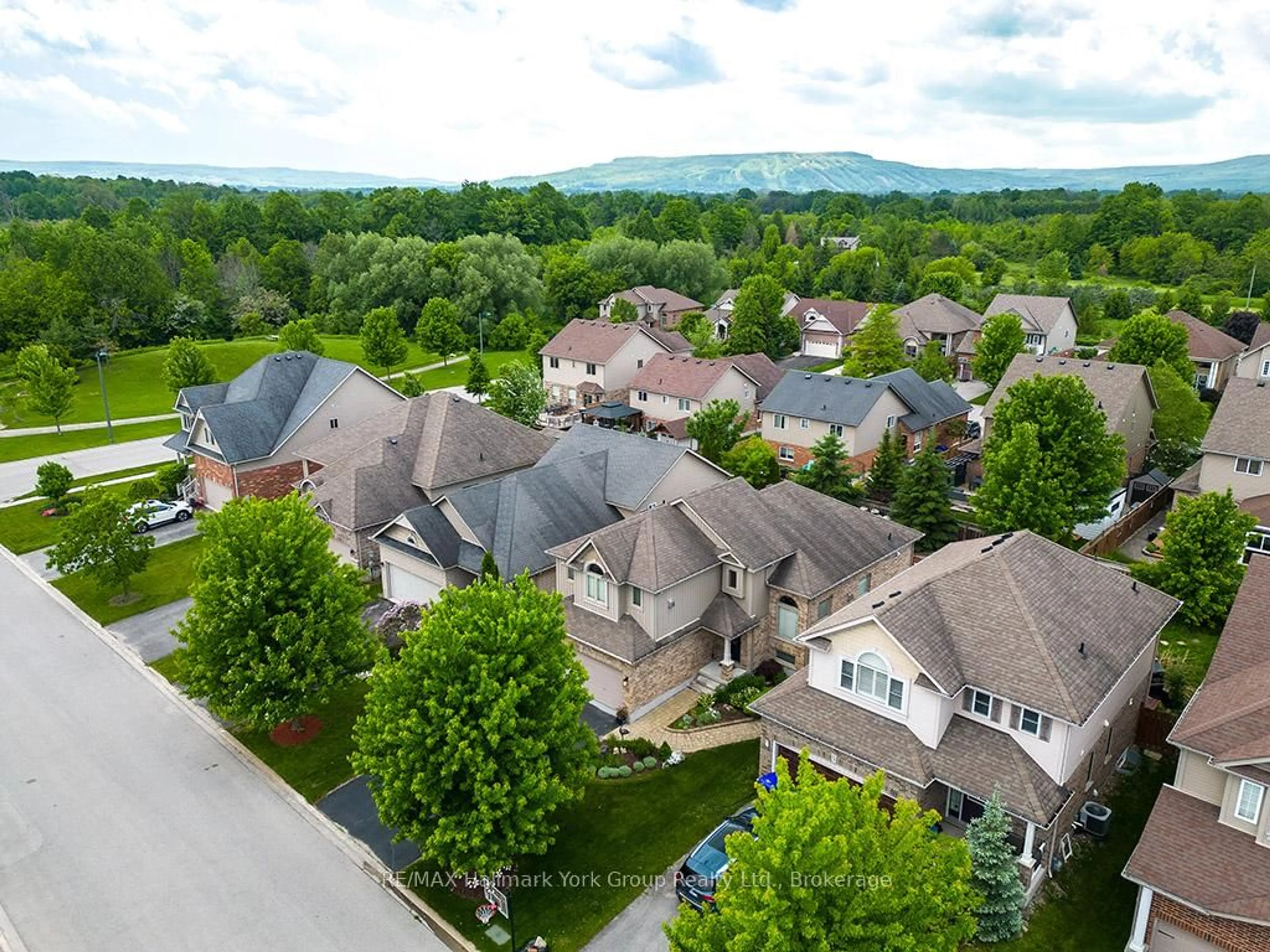 A pic from outside/outdoor area/front of a property/back of a property/a pic from drone, mountain view for 34 Davis St, Collingwood Ontario L9Y 0C8