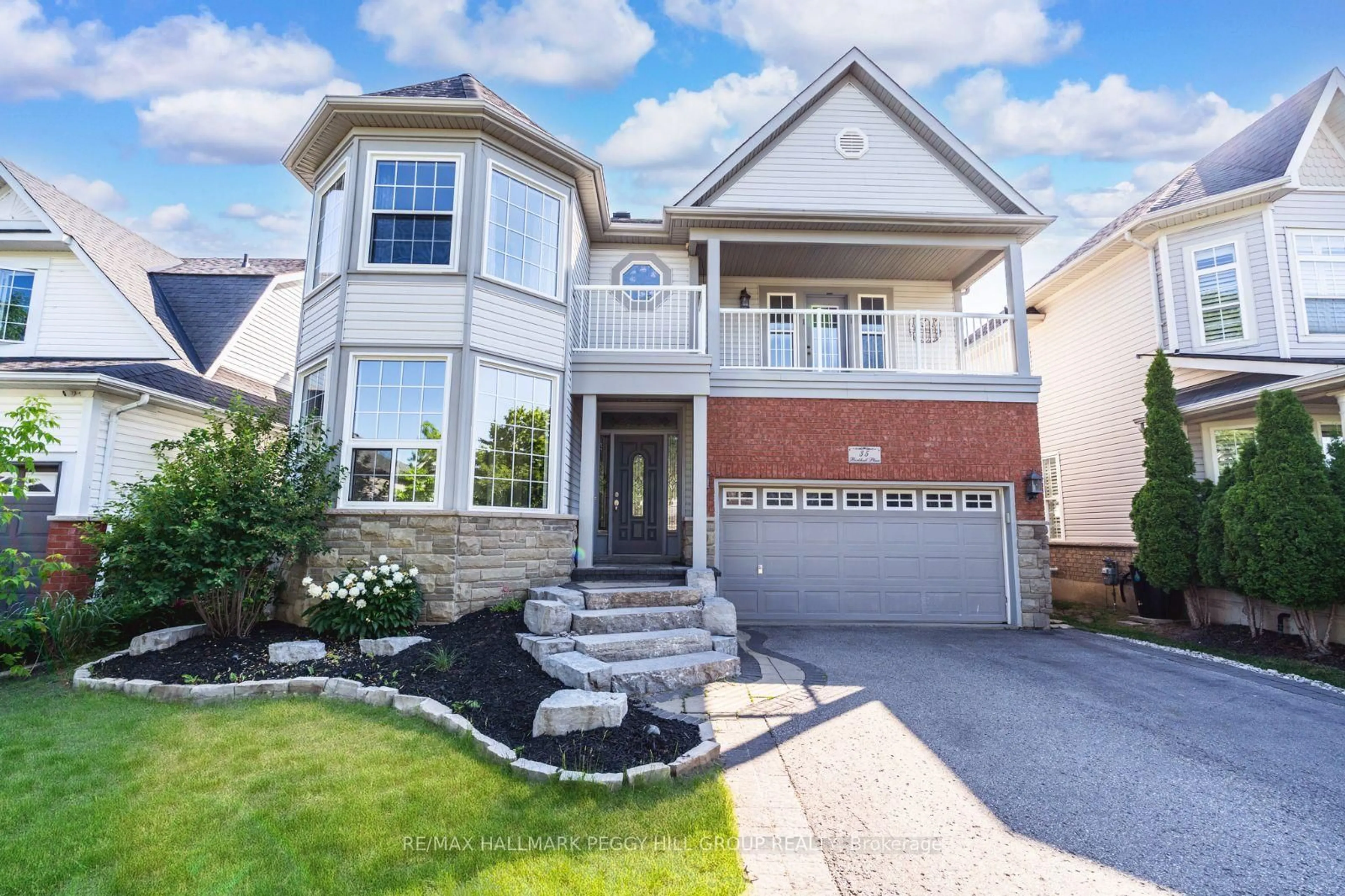 Home with brick exterior material, street for 35 Birkhall Pl, Barrie Ontario L4N 0K5