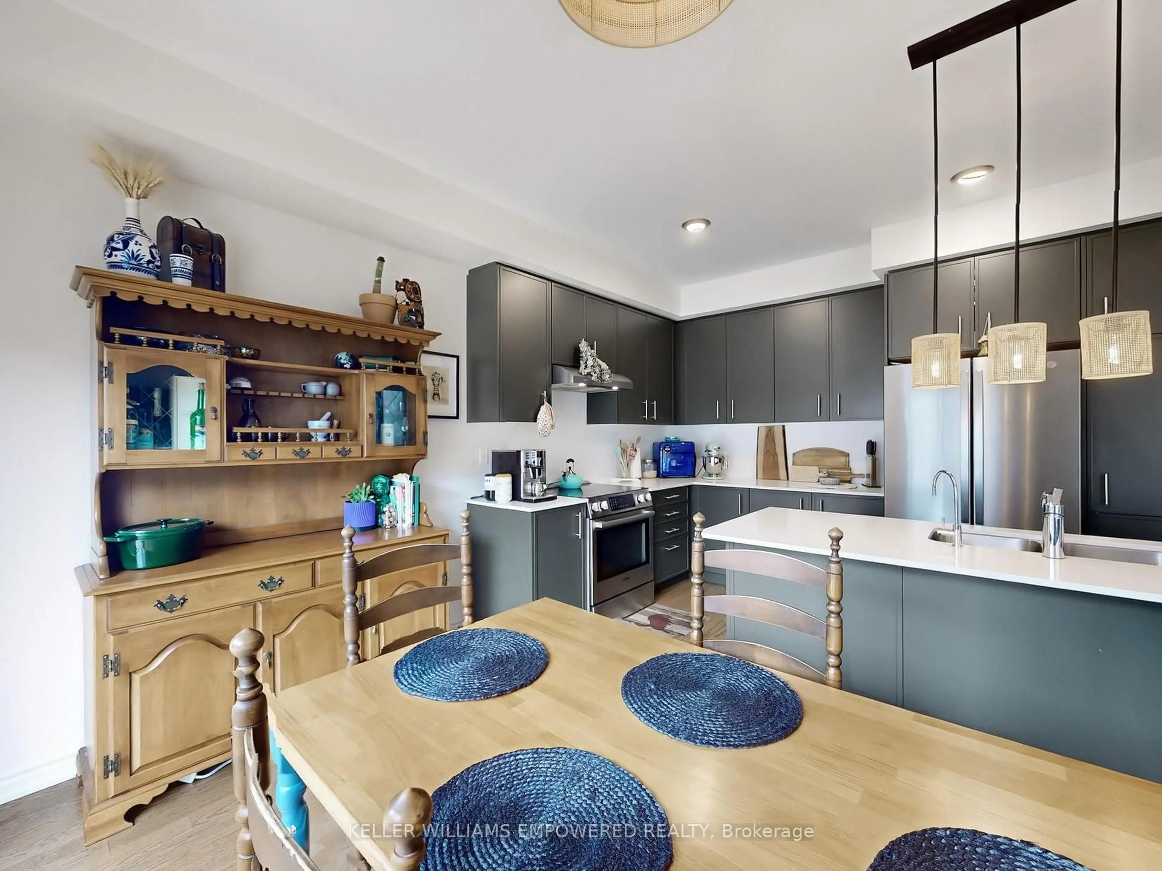 Contemporary kitchen, ceramic/tile floor for 28 Gemini Dr, Barrie Ontario L9J 0P6
