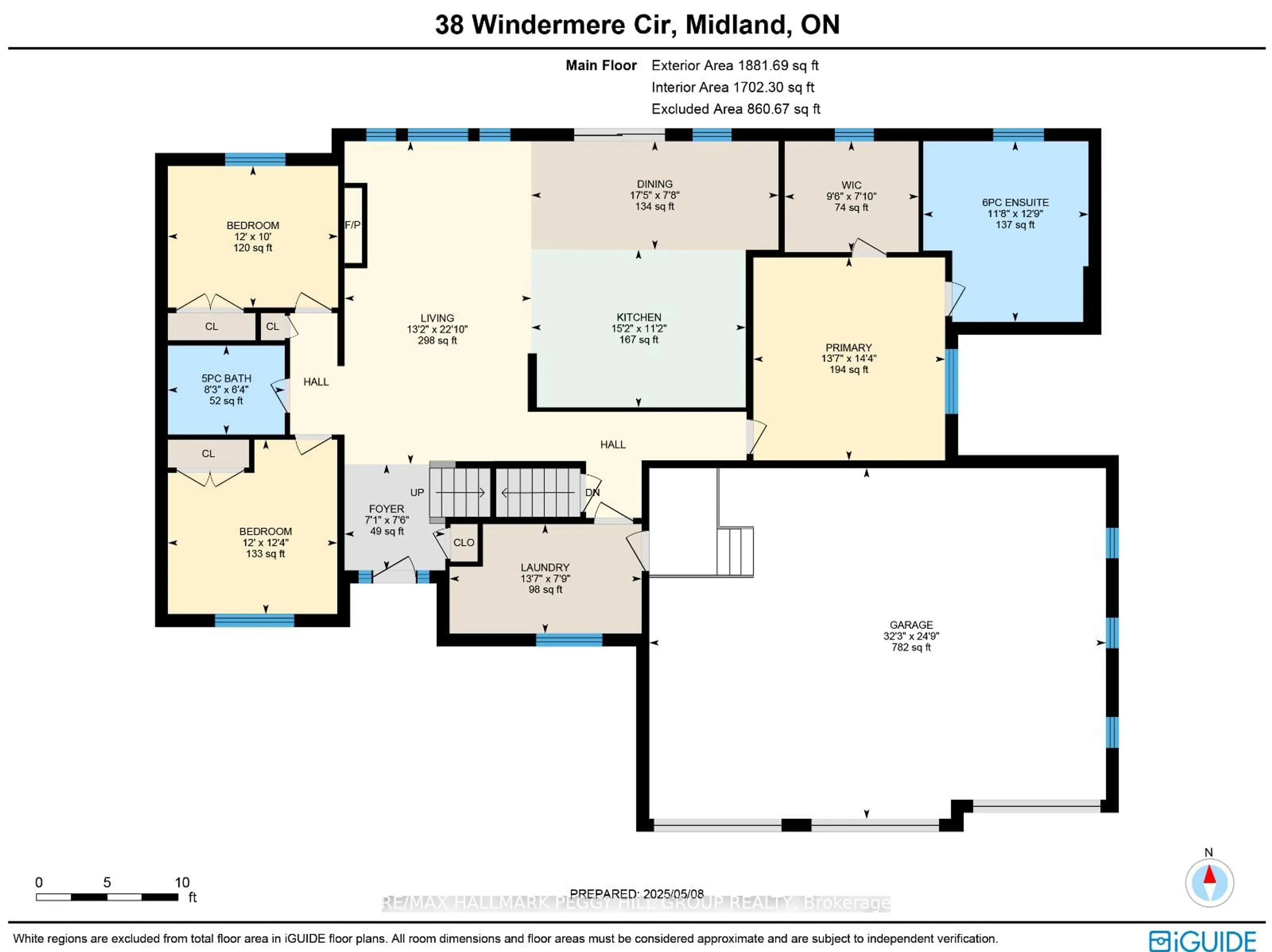 Floor plan for 38 Windermere Circ, Tay Ontario L4R 0C3