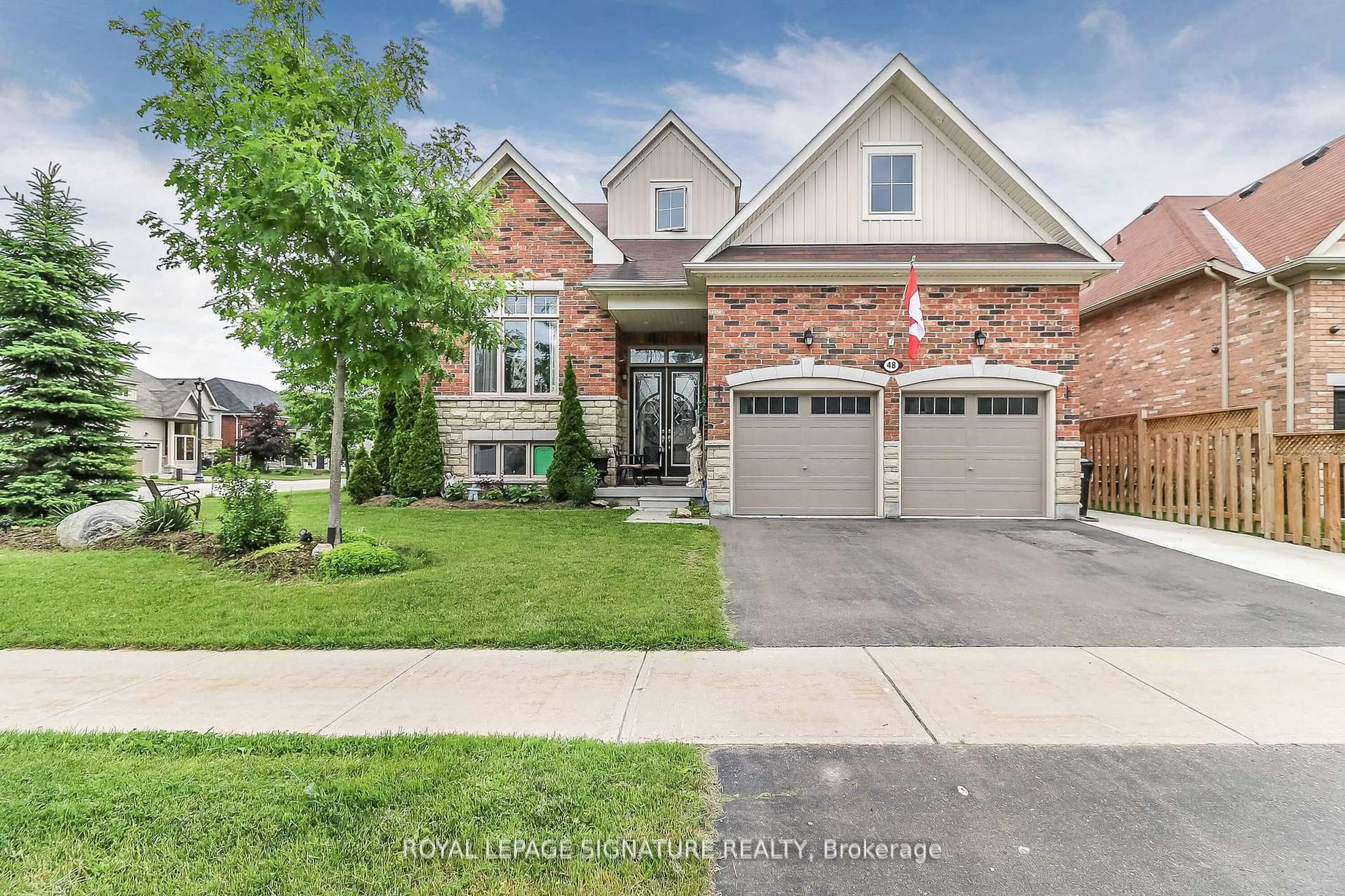 Home with brick exterior material, street for 48 Allegra Dr, Wasaga Beach Ontario L9Z 0H1