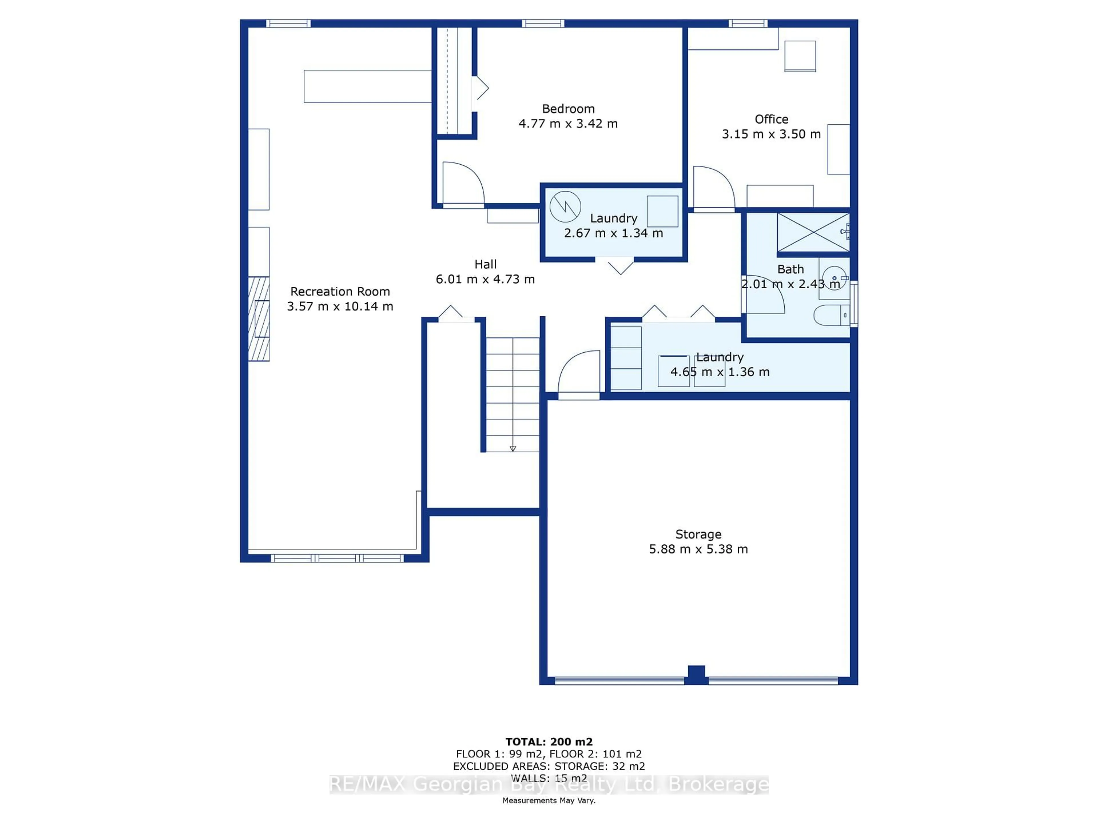 Floor plan for 33 Anderson Cres, Tay Ontario L0K 2A0