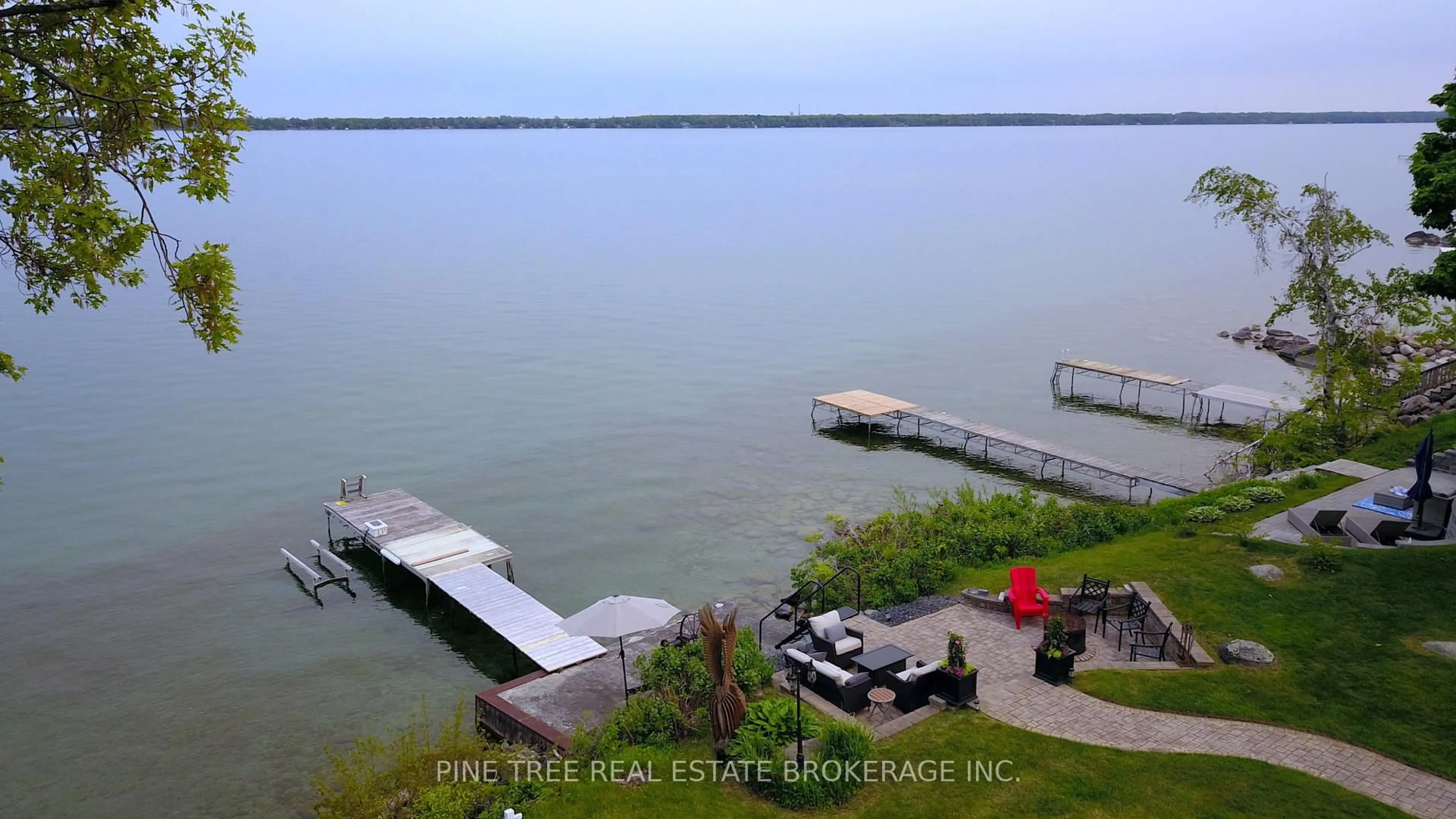 A pic from outside/outdoor area/front of a property/back of a property/a pic from drone, water/lake/river/ocean view for 3 Greenwood Forest Rd, Oro-Medonte Ontario L0L 2E0