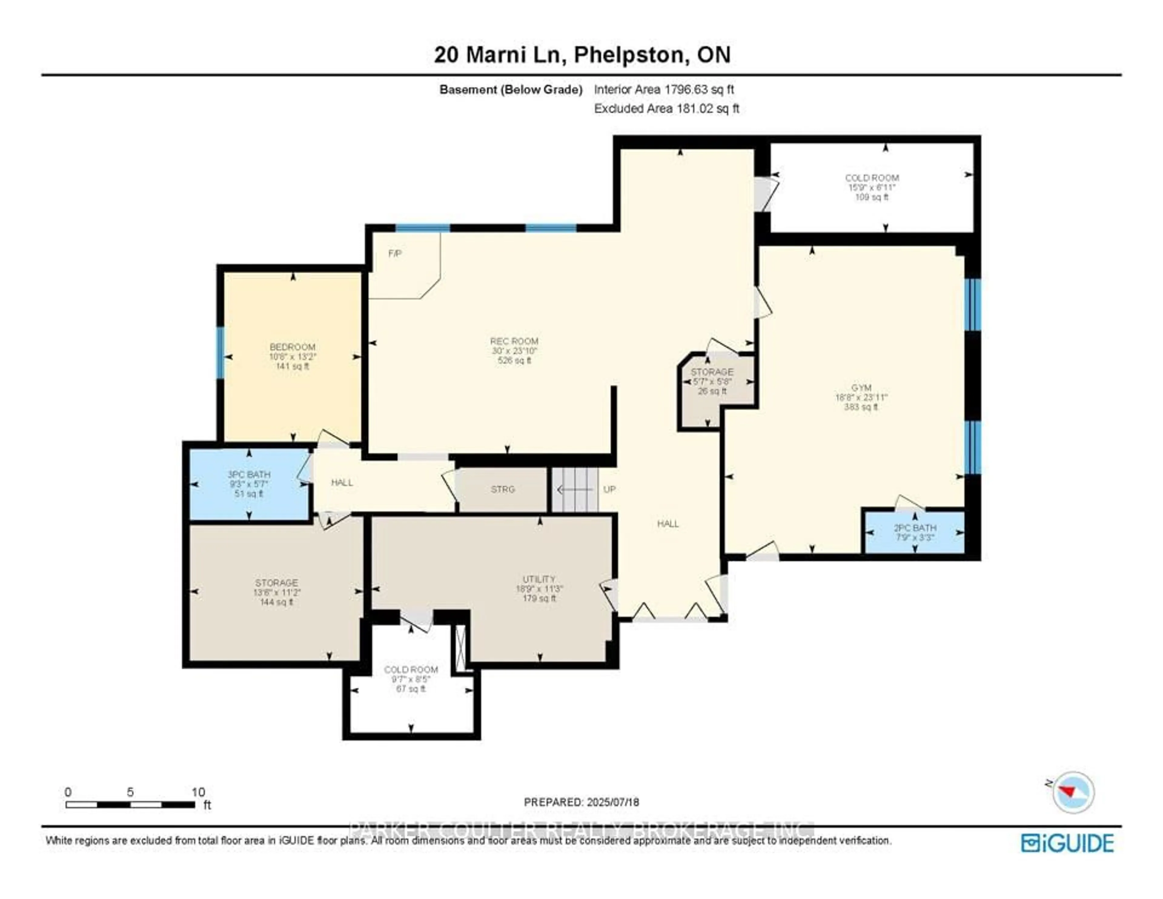 Floor plan for 20 Marni Lane, Springwater Ontario L0L 2K0