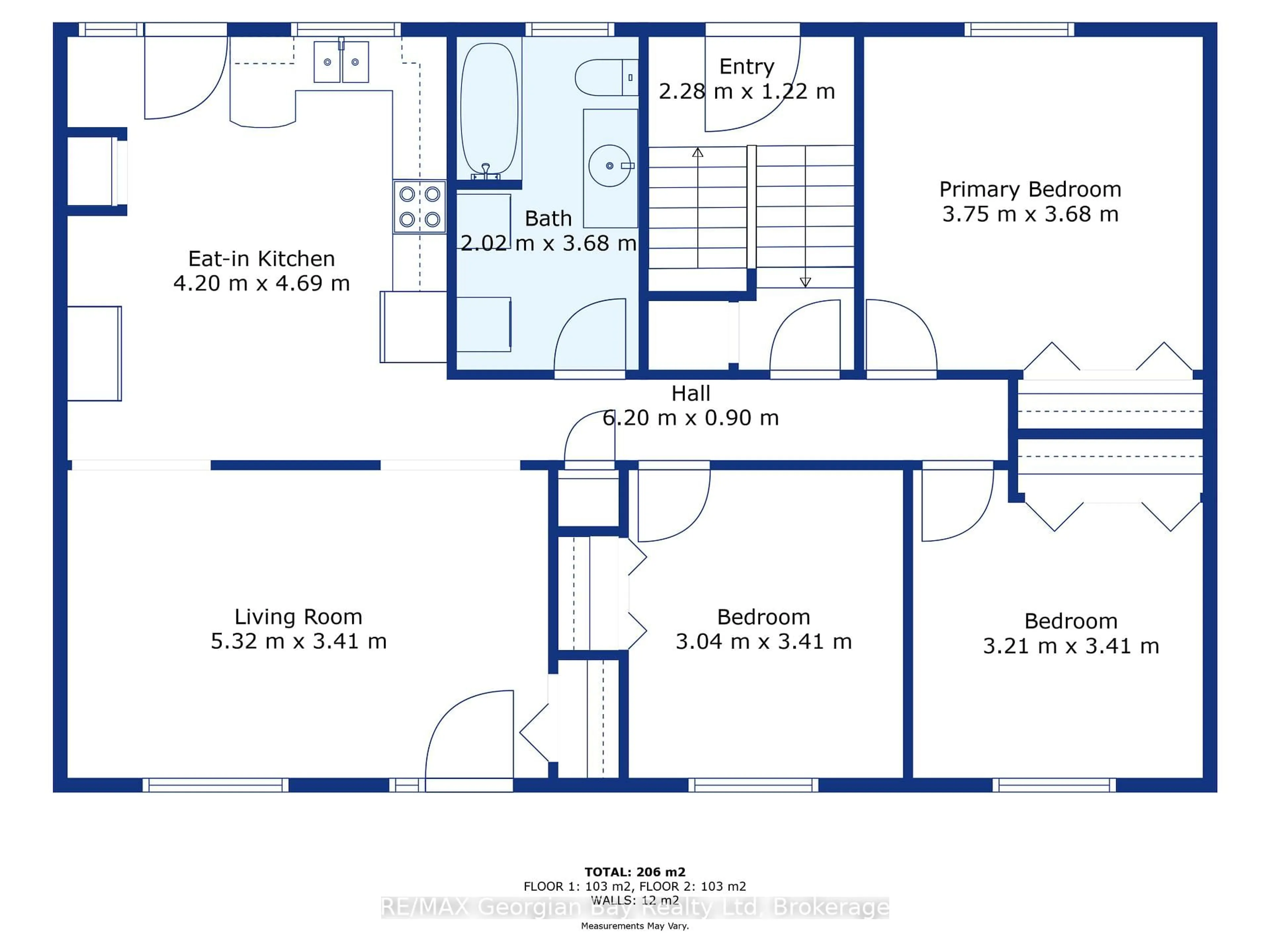 Floor plan for 144 George St, Tay Ontario L0K 2A0