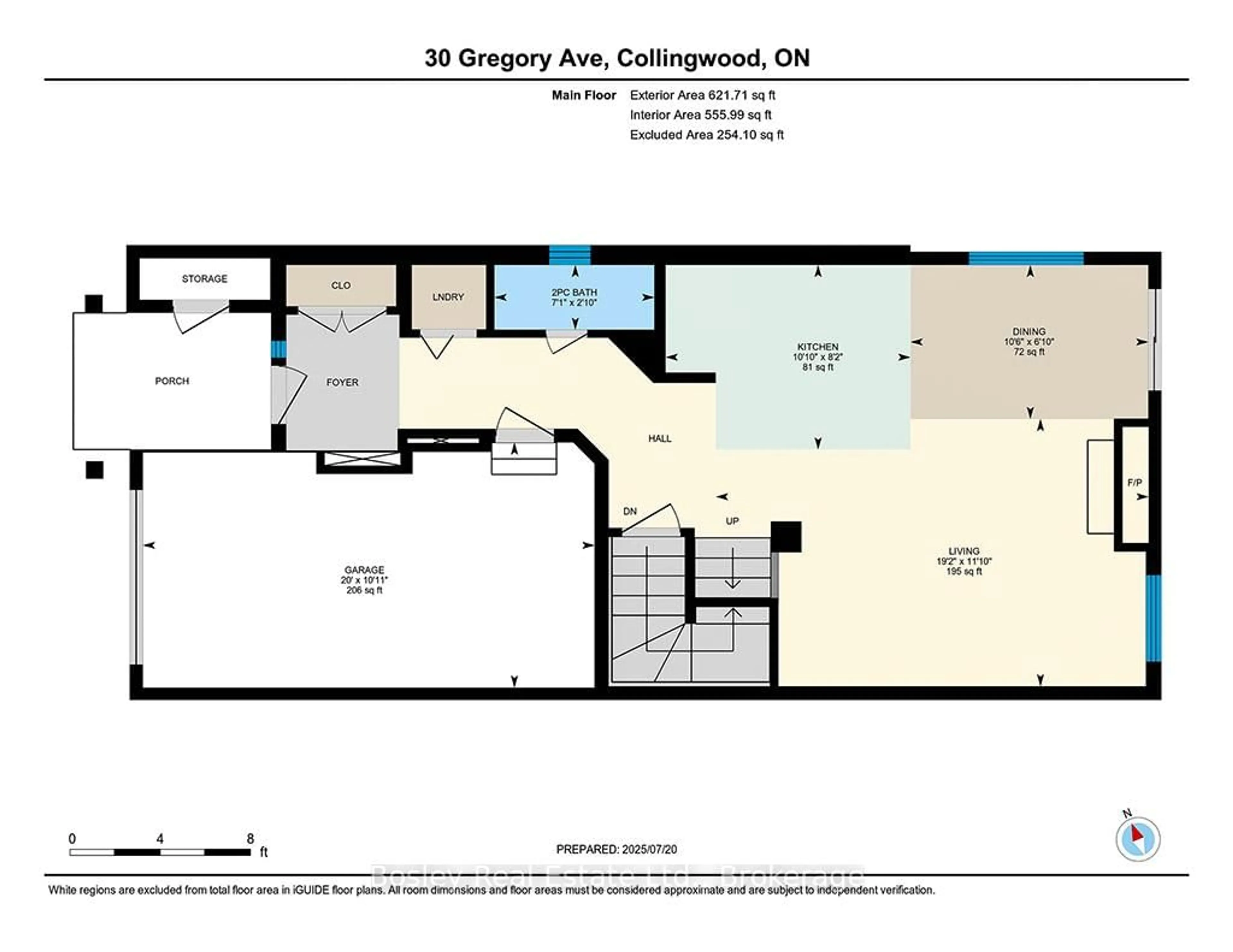Floor plan for 30 Gregory Ave, Collingwood Ontario L9Y 0Z5