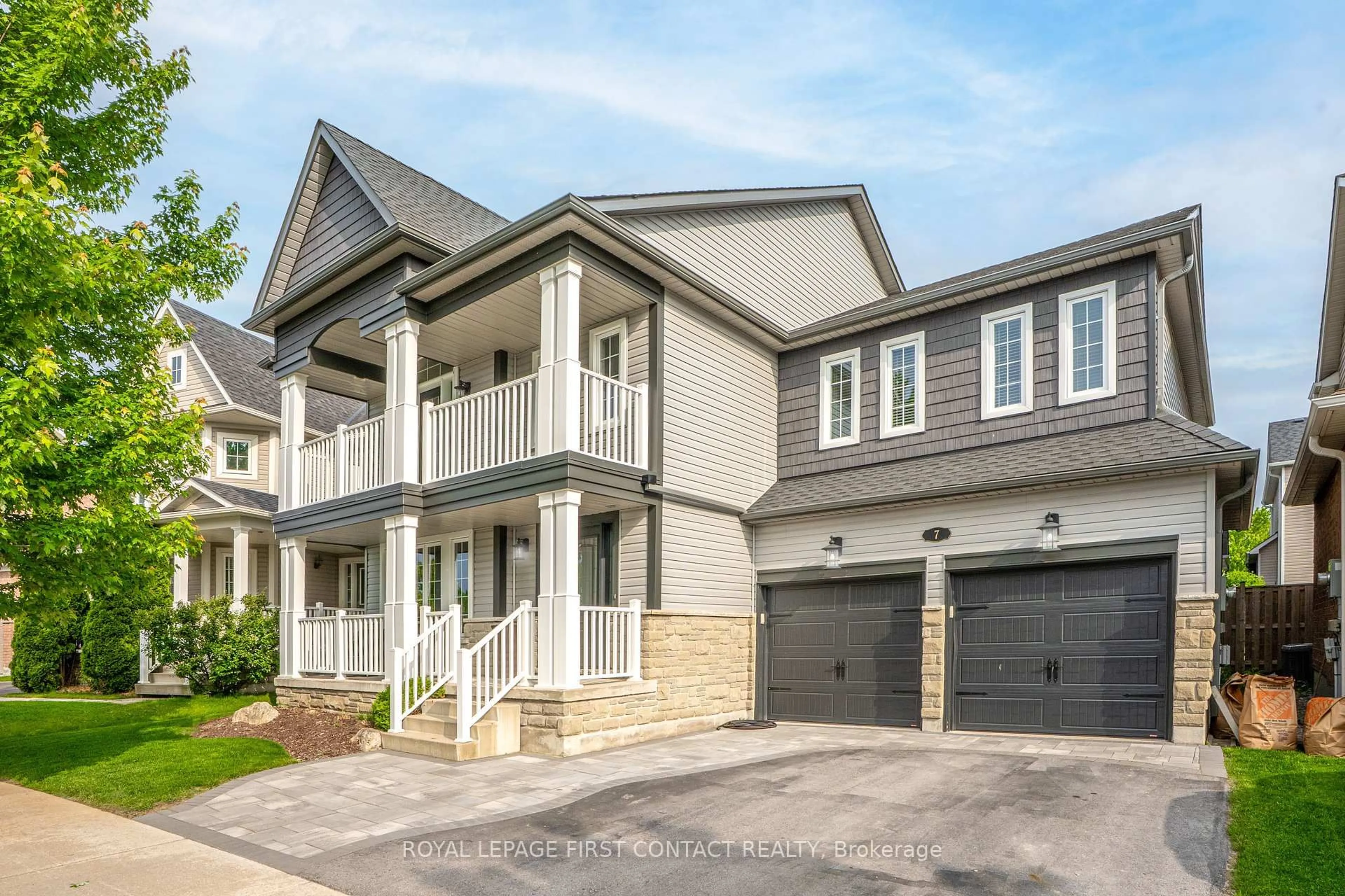 Home with brick exterior material, street for 7 Counsellor Terr, Barrie Ontario L4M 7H1