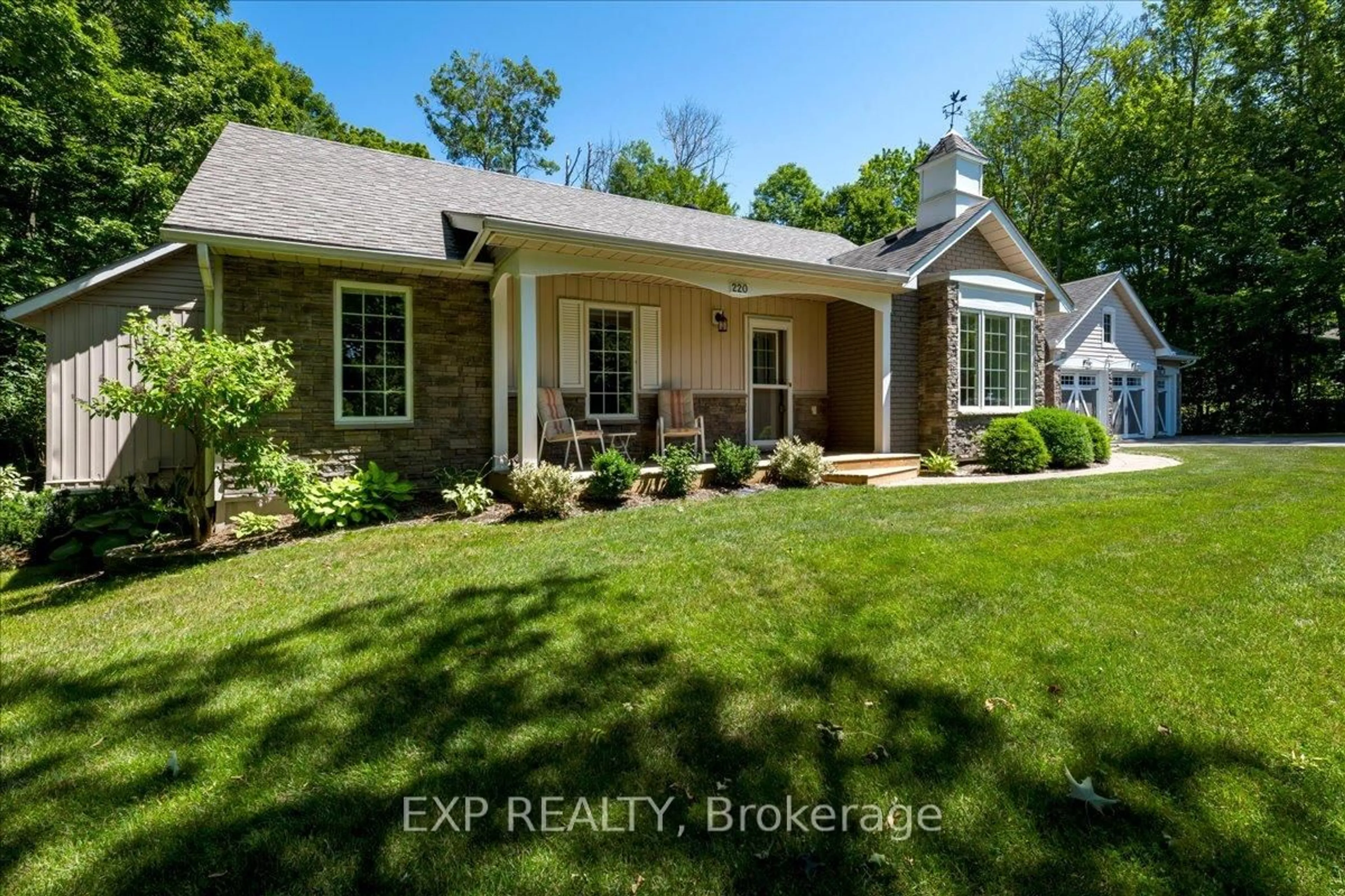 Home with brick exterior material, street for 220 Gilwood Park Dr, Penetanguishene Ontario L9M 1Z6
