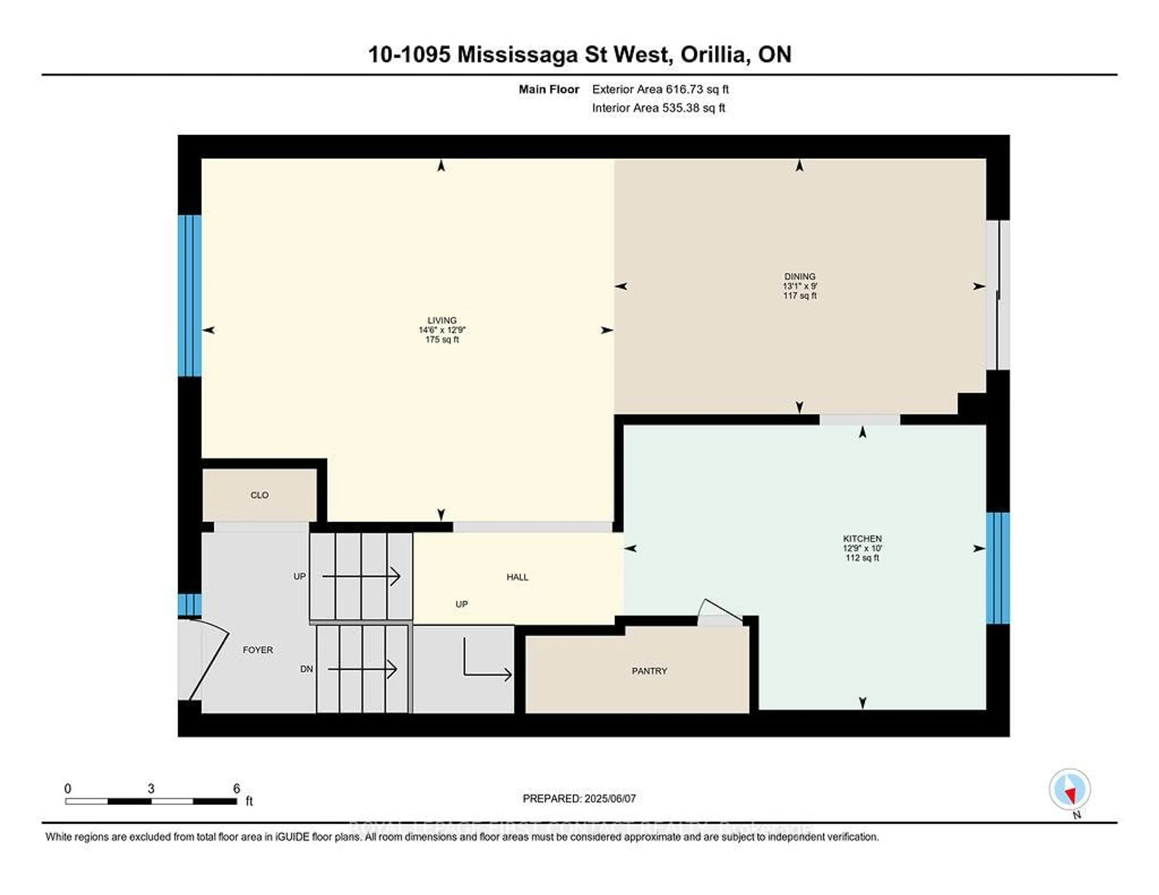 Floor plan for 1095 Mississaga St #10, Orillia Ontario L3V 6W7