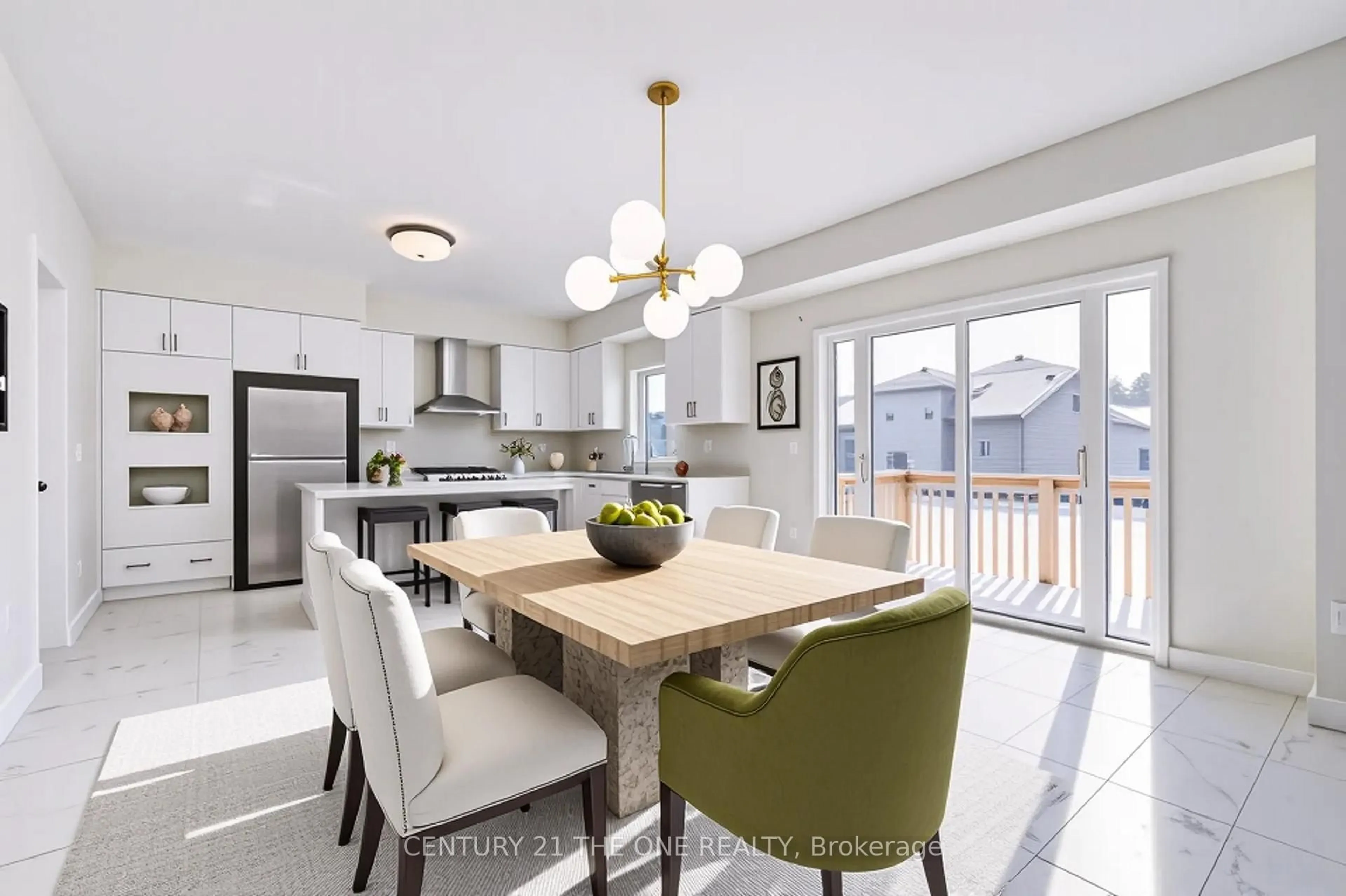 Open concept kitchen, unknown for 3045 Sandy Acre, Severn Ontario L3V 8P9