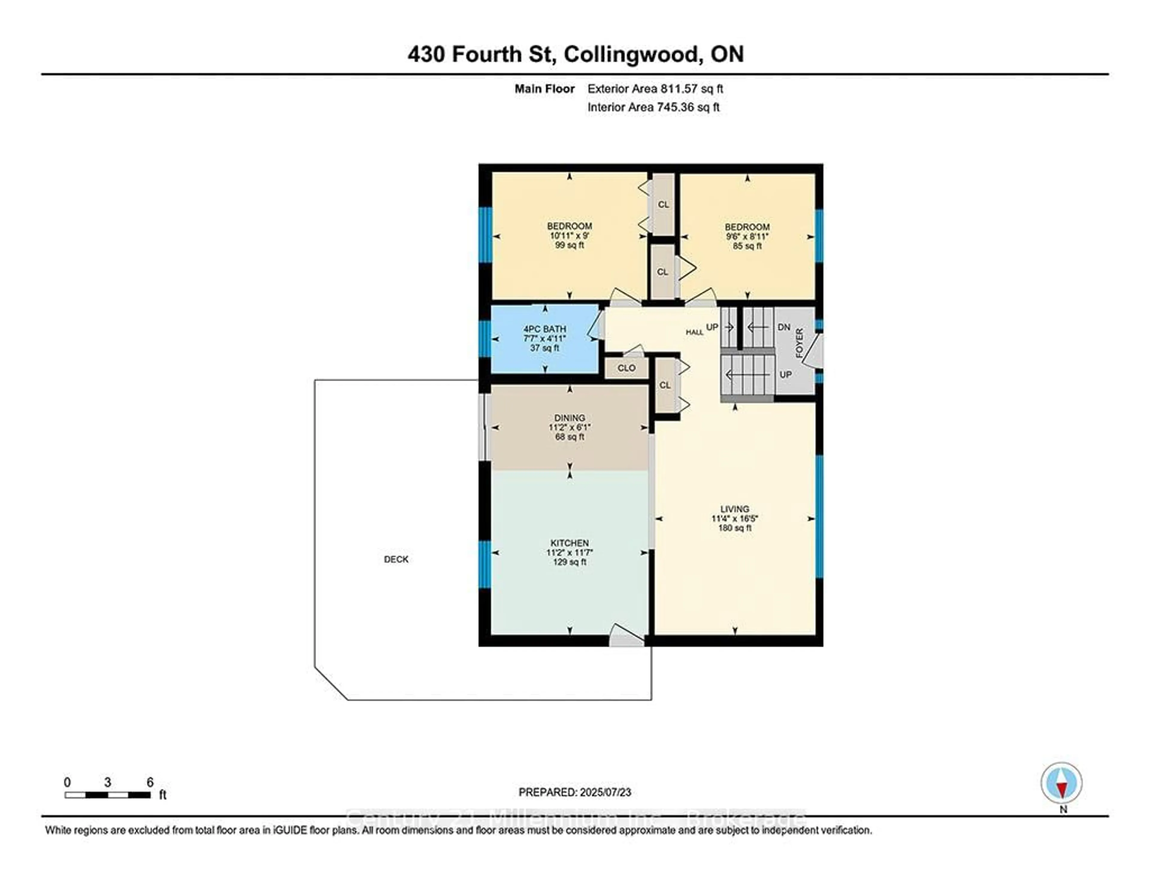 Floor plan for 430 Fourth St, Collingwood Ontario L9Y 1S8