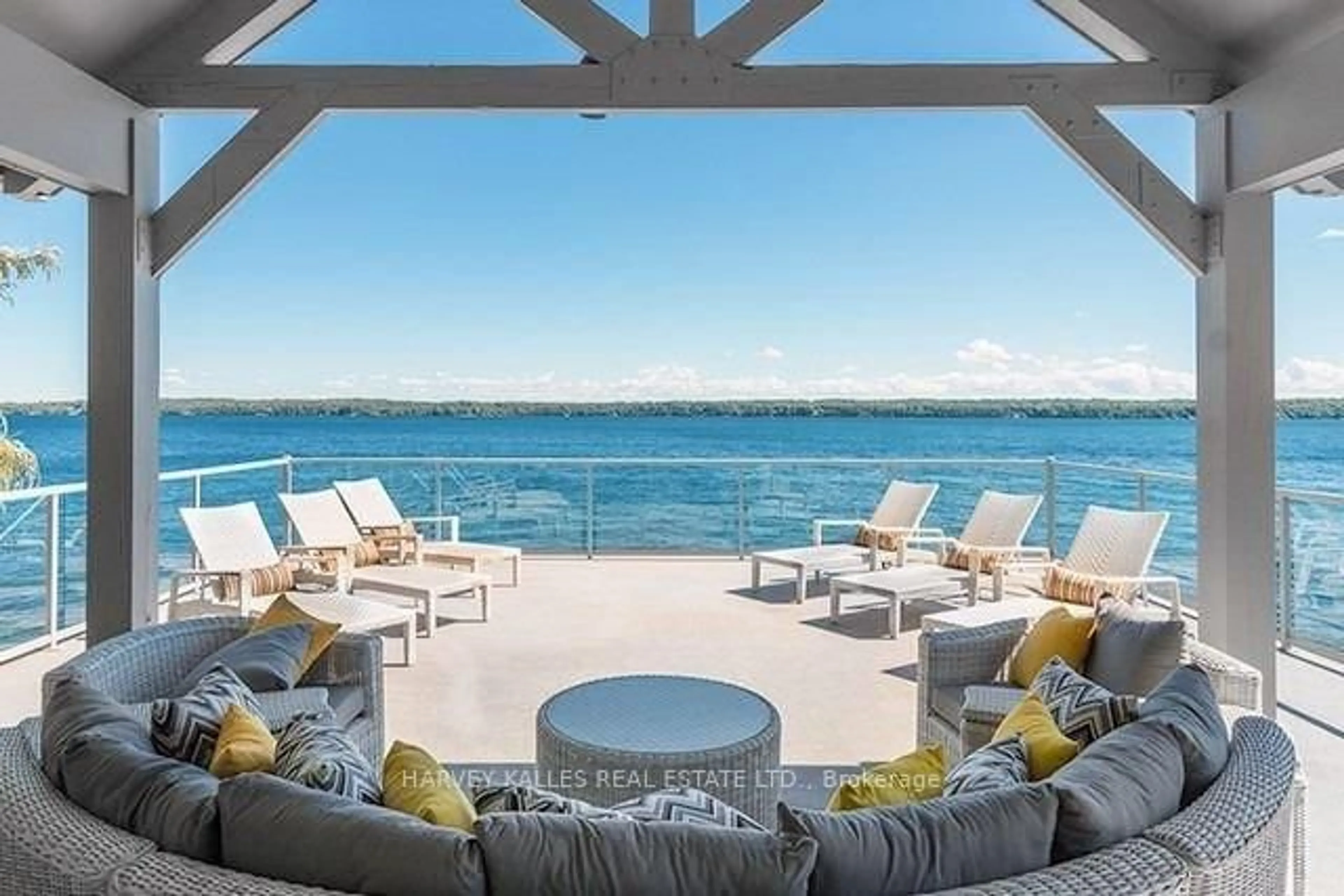 Patio, water/lake/river/ocean view for 2653 Ridge Rd, Oro-Medonte Ontario L0L 2L0