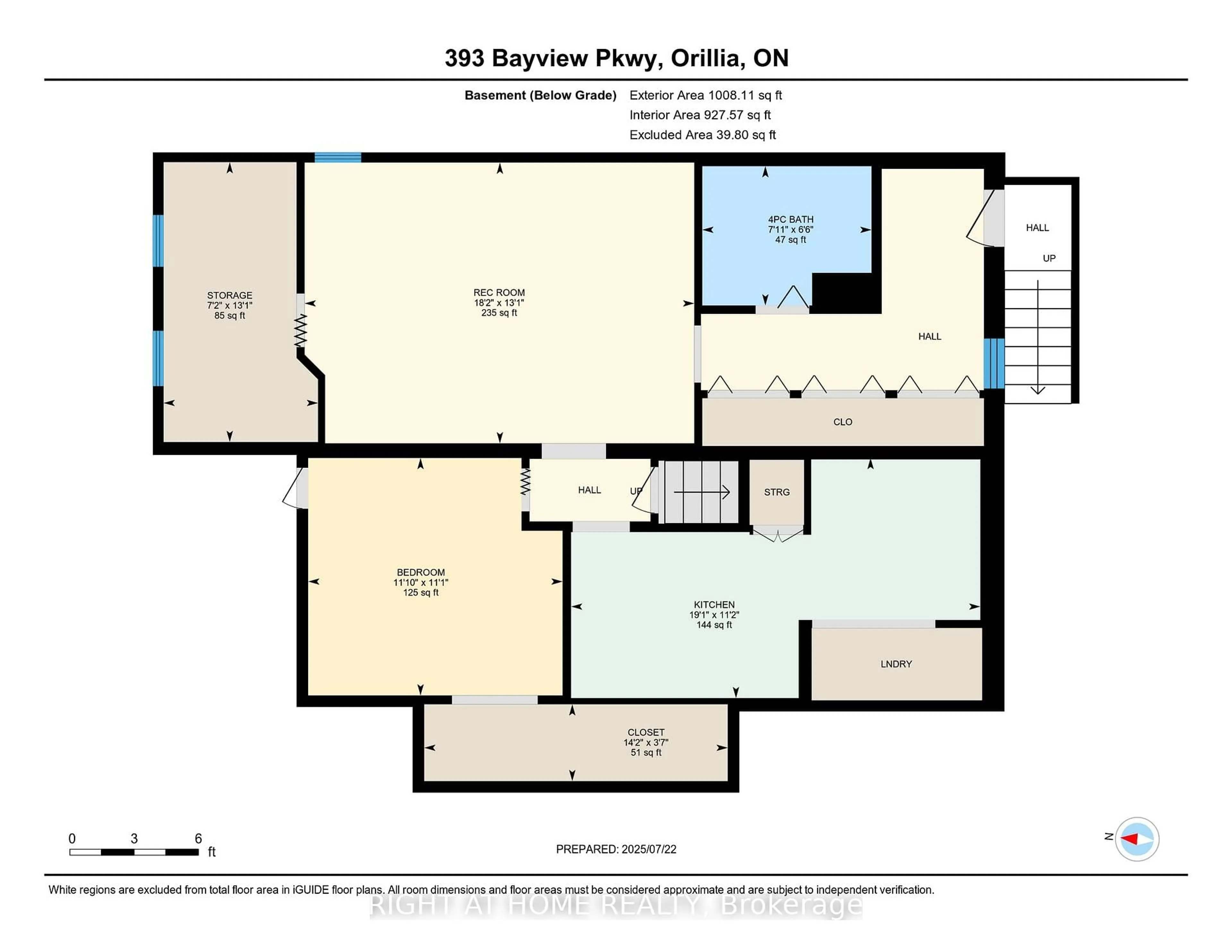 Floor plan for 392 Bayview Pkwy, Orillia Ontario L3V 3Y2