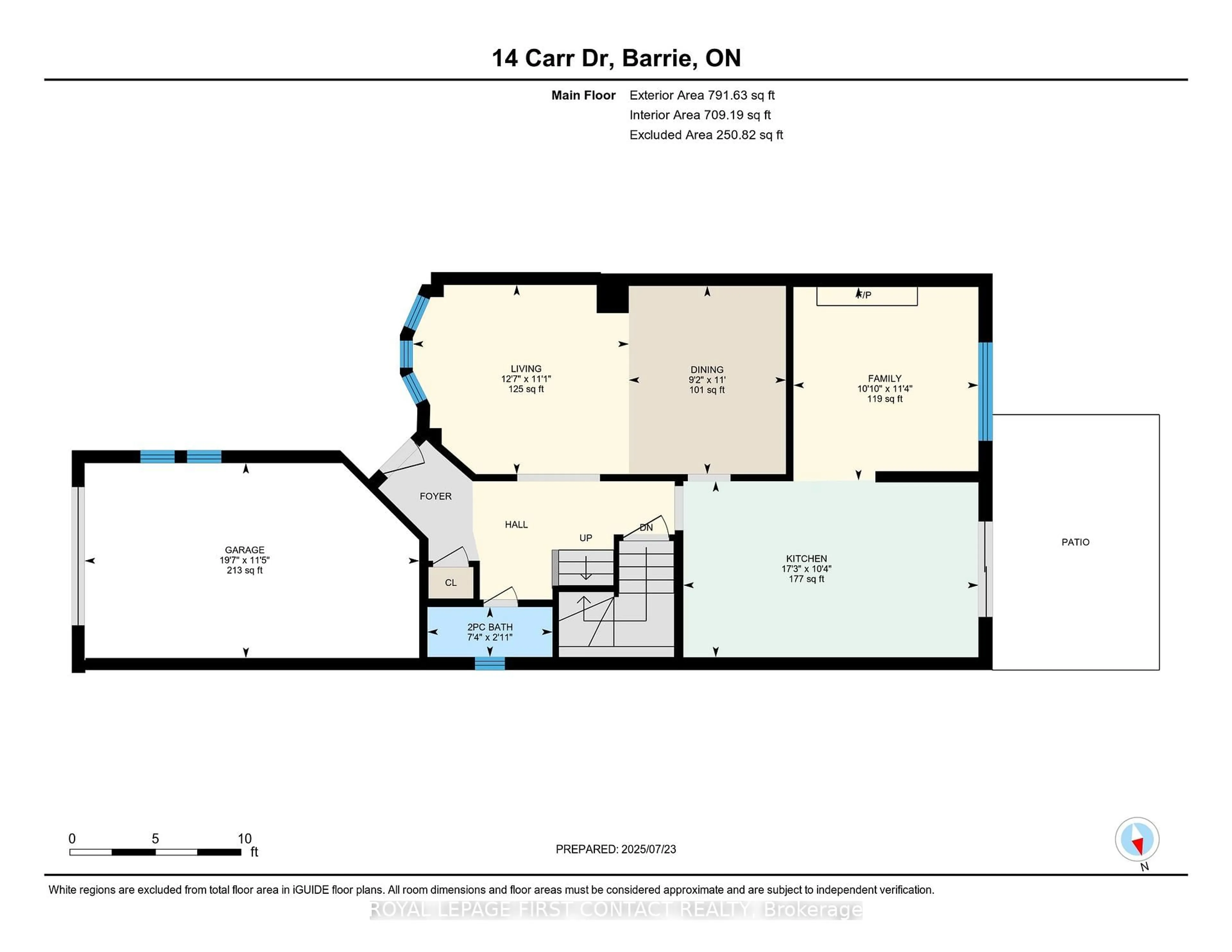 Floor plan for 14 Carr Dr, Barrie Ontario L4N 6N3