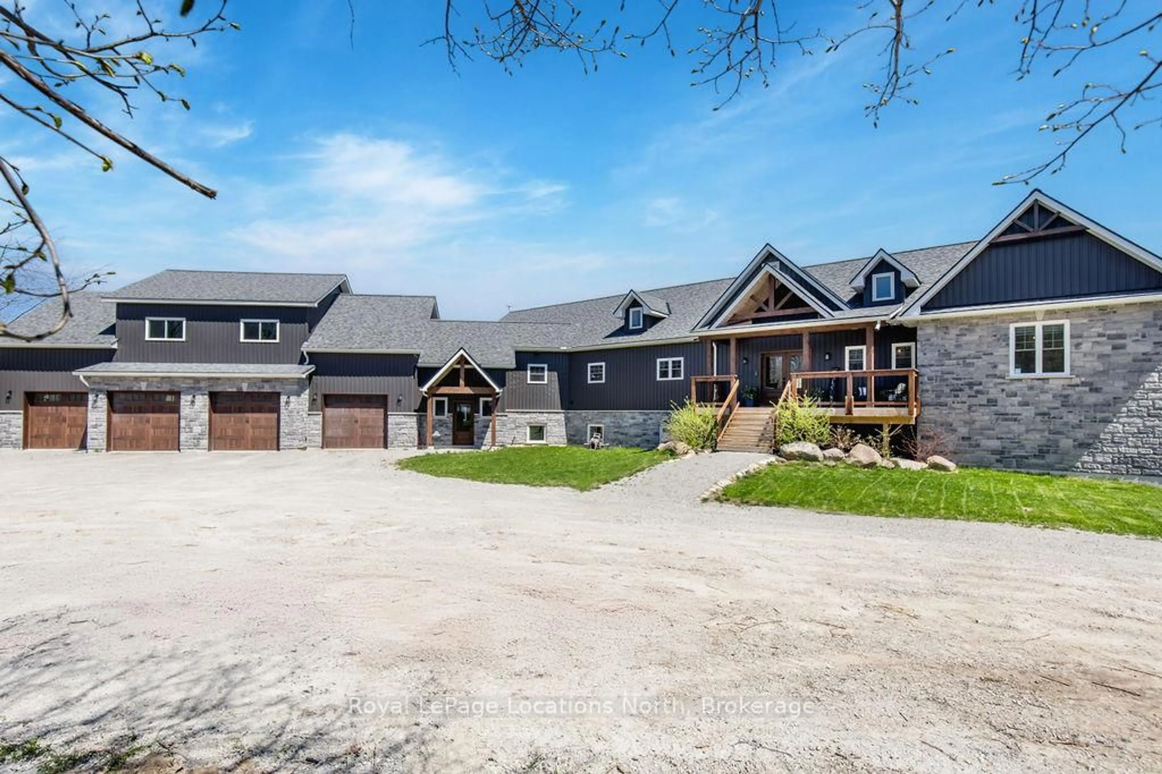 A pic from outside/outdoor area/front of a property/back of a property/a pic from drone, mountain view for 5385 8 Line, Oro-Medonte Ontario L0K 1N0