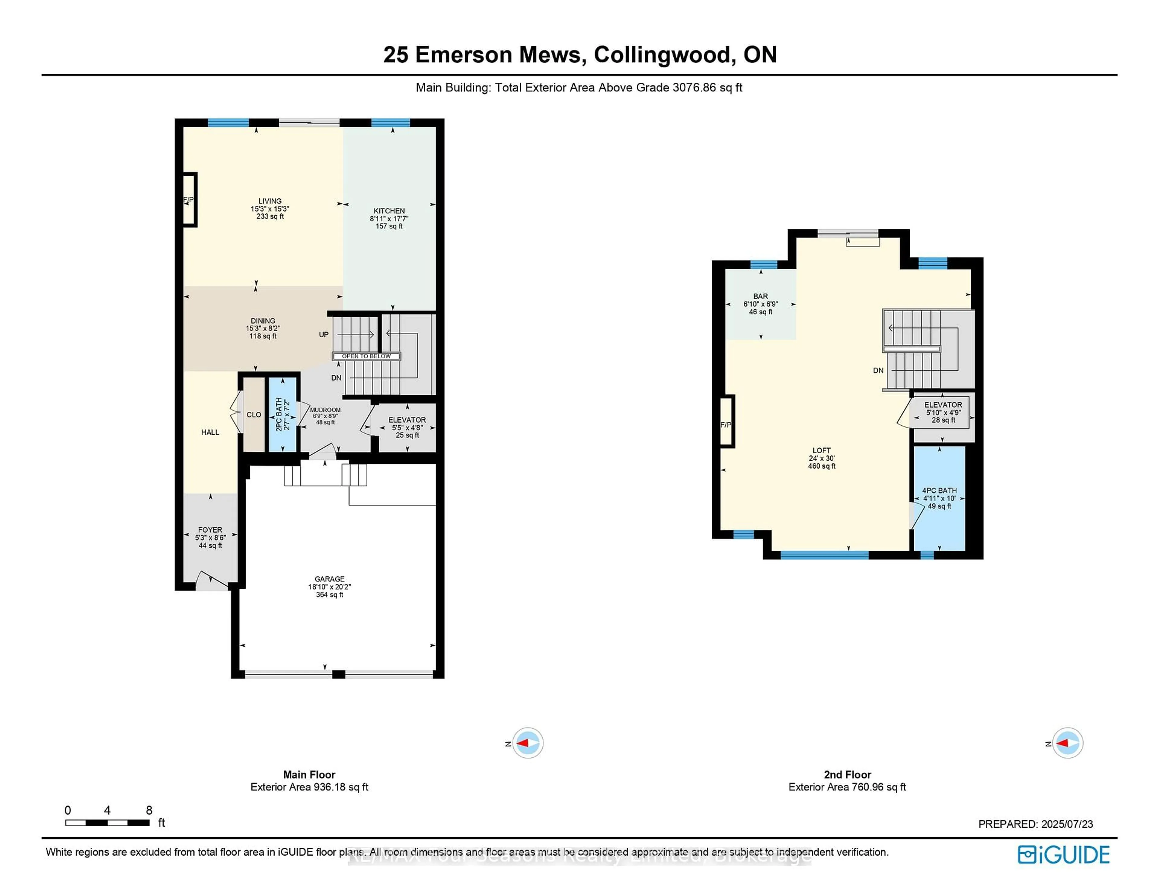 Floor plan for 25 Emerson Mews #6, Collingwood Ontario L9Y 2X4