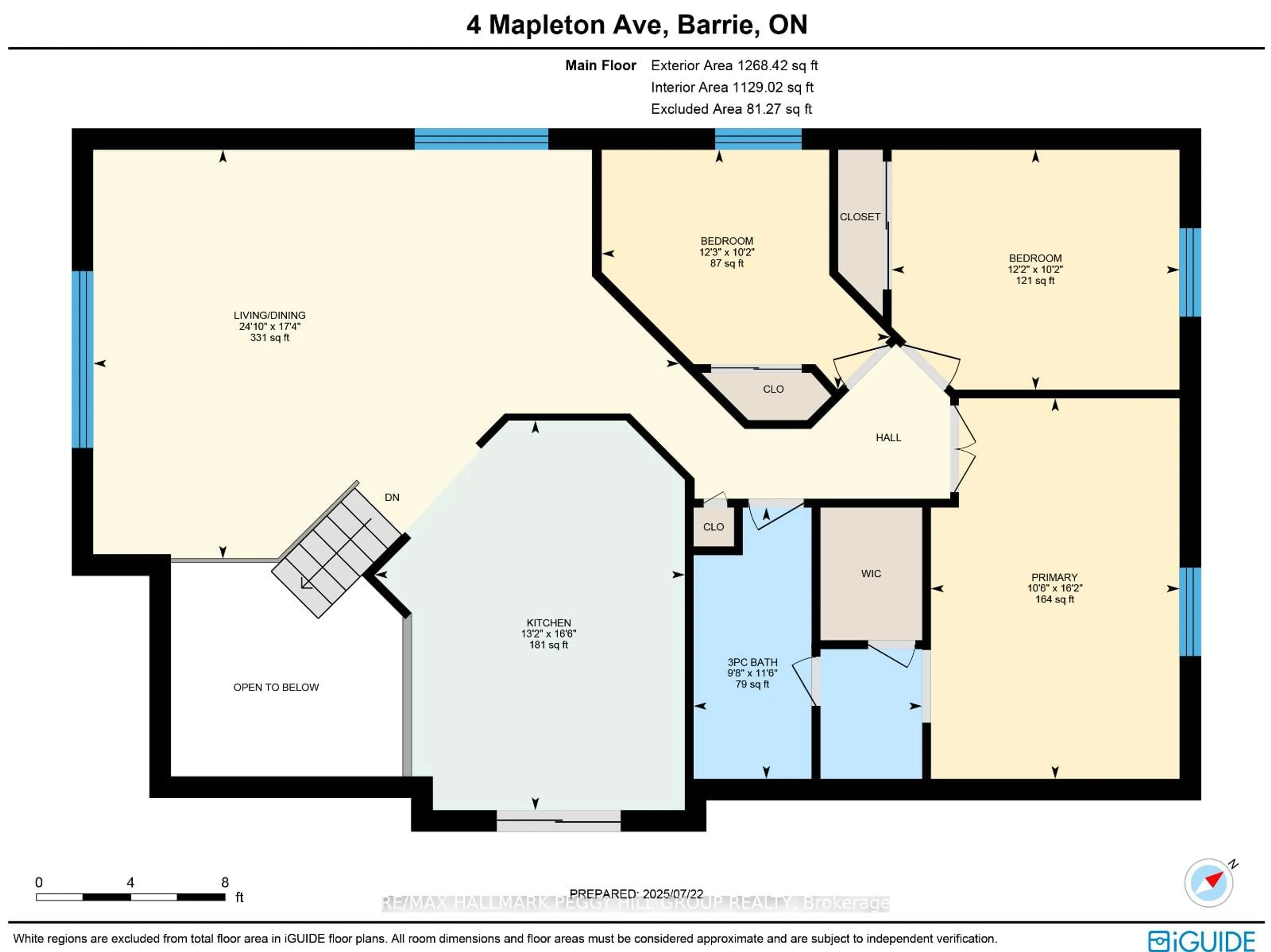 Floor plan for 4 Mapleton Ave, Barrie Ontario L4N 7M2