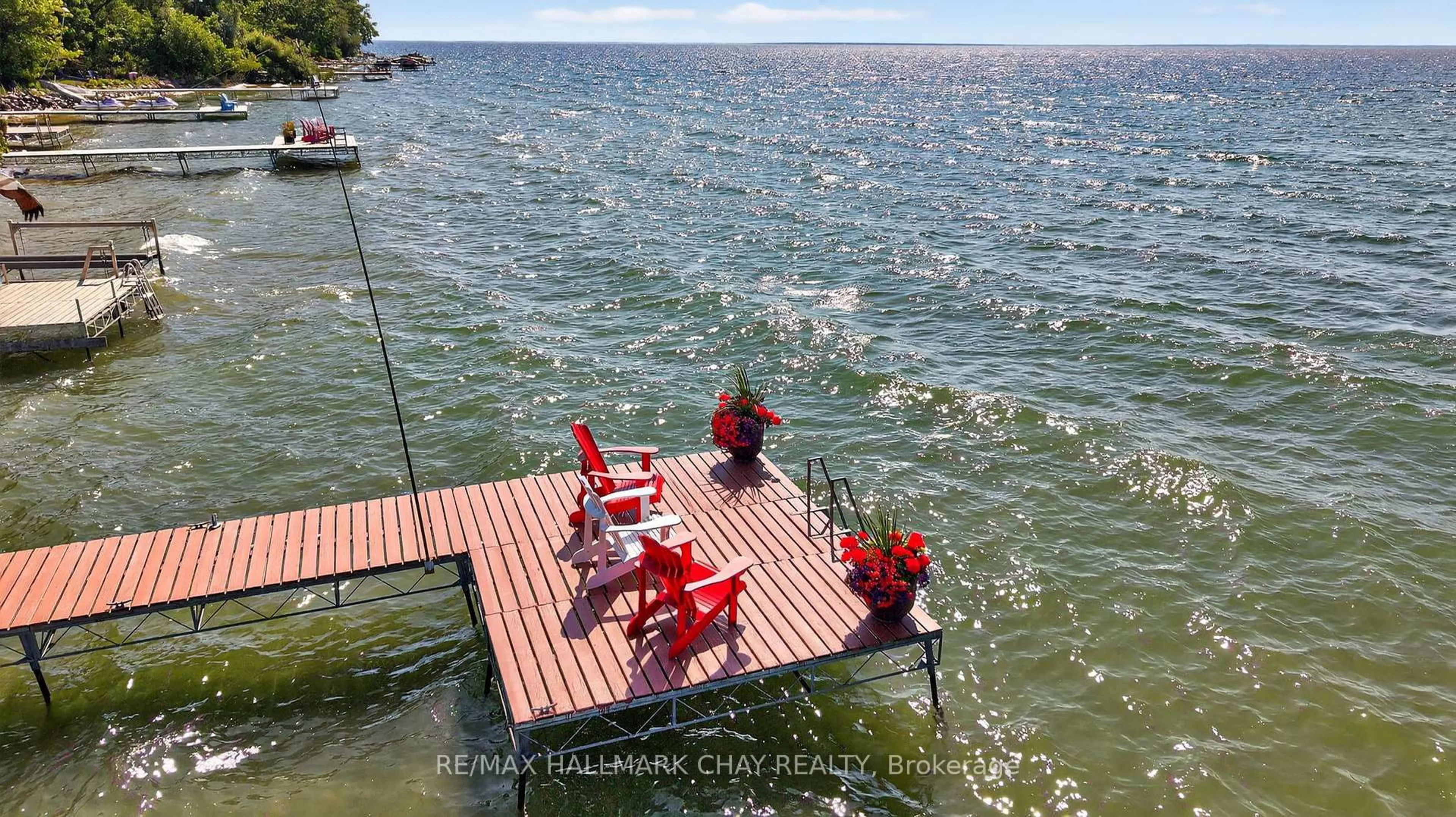 Patio, water/lake/river/ocean view for 7 Lakeshore Rd, Oro-Medonte Ontario L0L 2E0