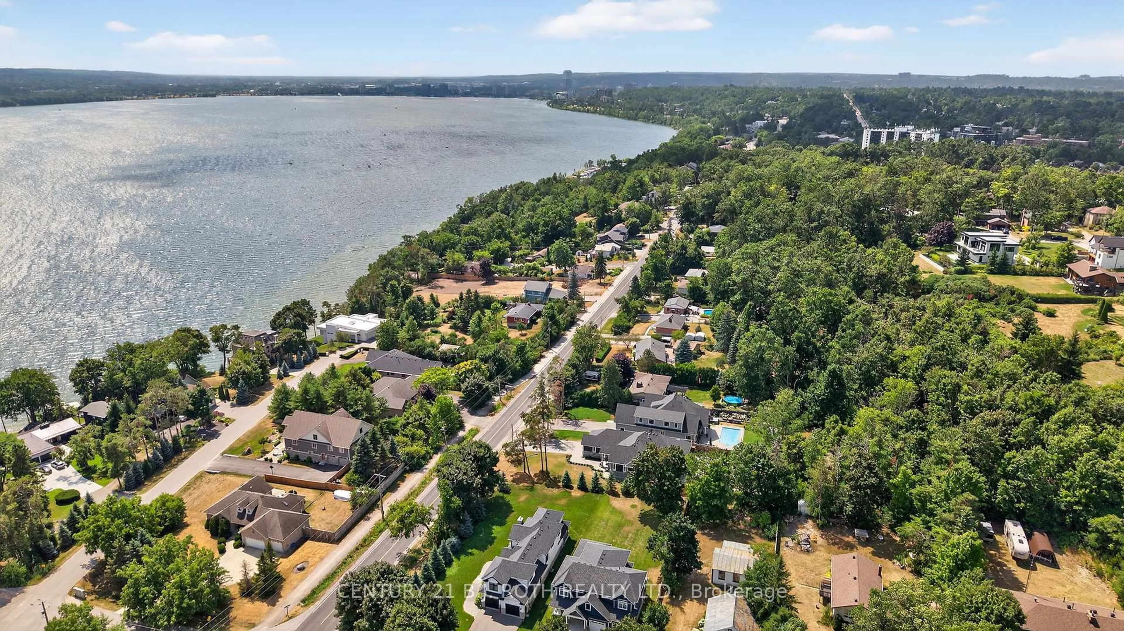 A pic from outside/outdoor area/front of a property/back of a property/a pic from drone, water/lake/river/ocean view for 300 Shanty Bay Rd, Oro-Medonte Ontario L4M 1E6