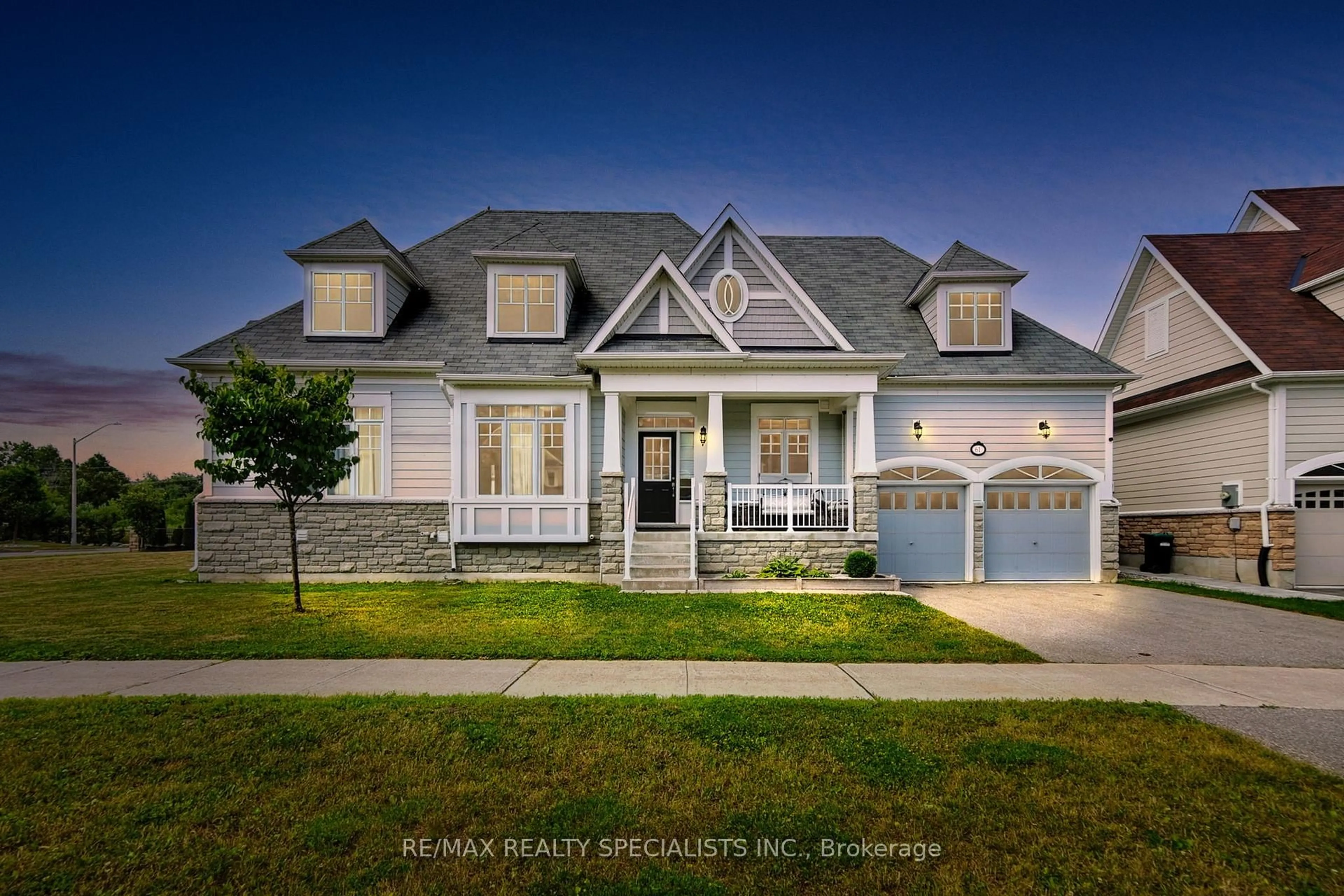 Home with brick exterior material, street for 61 Riverwalk Pl, Midland Ontario L4R 0B4