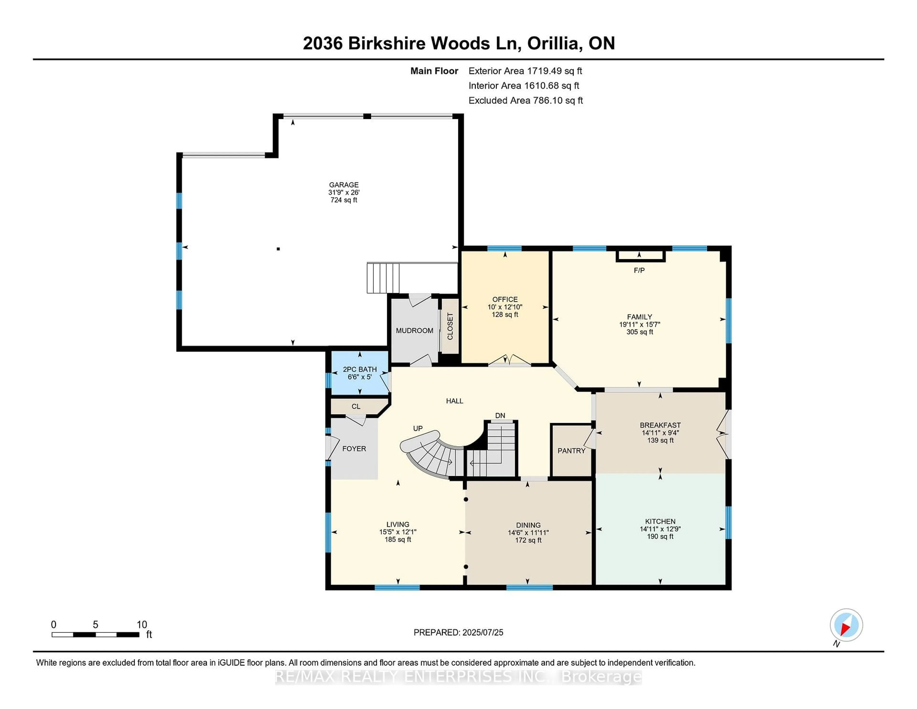 Floor plan for 2036 Birkshire Woods Lane, Severn Ontario L3V 6H2