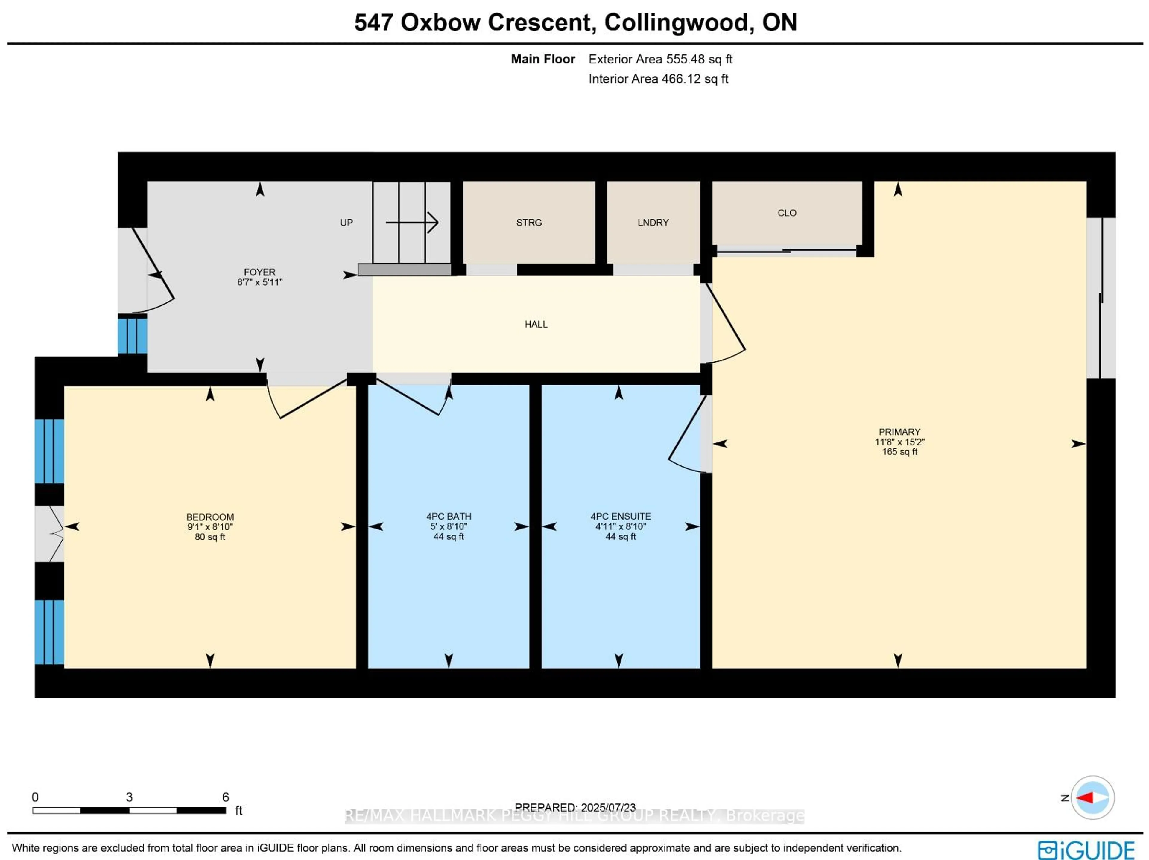 Floor plan for 547 Oxbow Cres, Collingwood Ontario L9Y 5B4