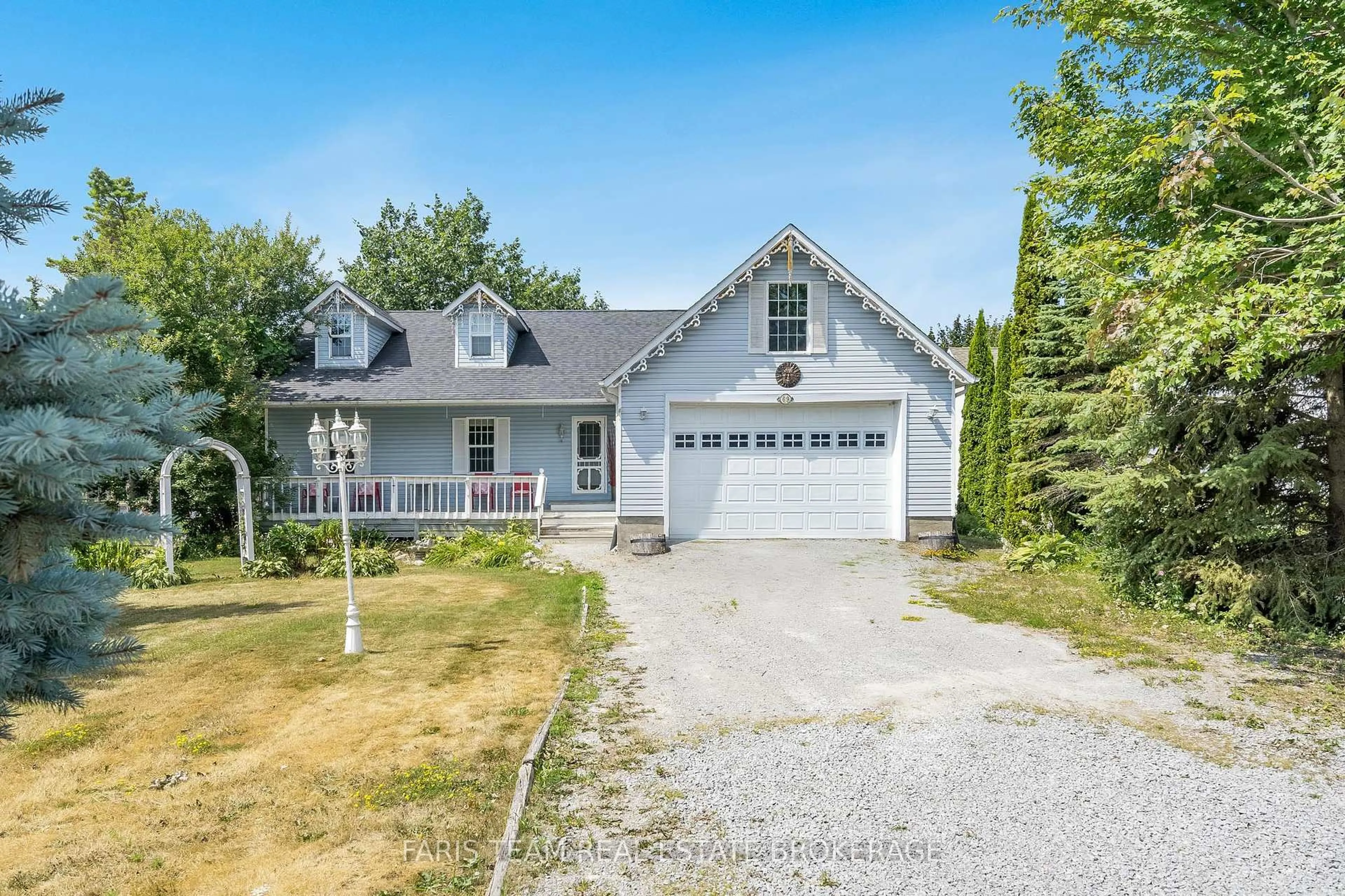 A pic from outside/outdoor area/front of a property/back of a property/a pic from drone, street for 69 Turtle Path, Ramara Ontario L0K 1B0