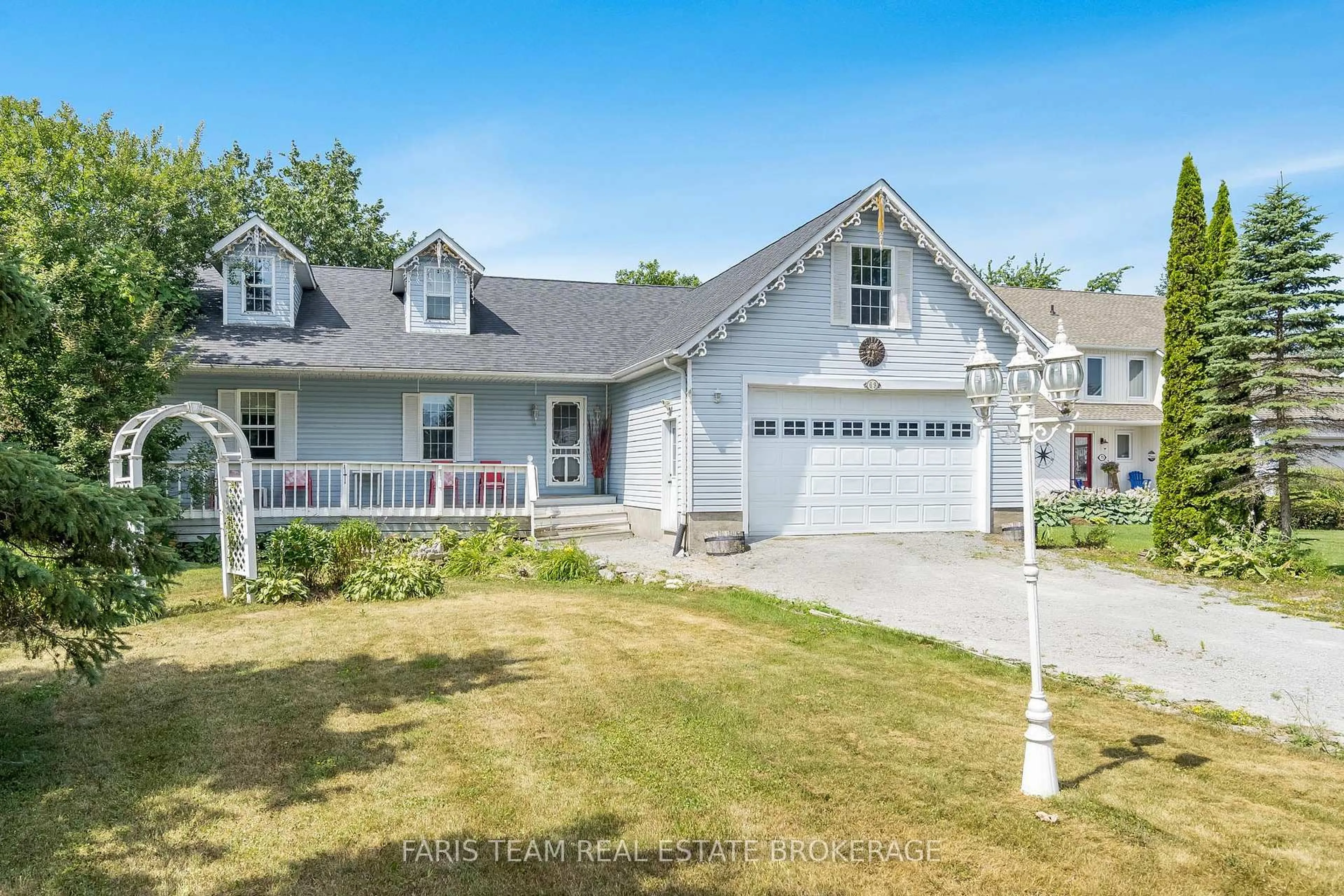 Home with vinyl exterior material, street for 69 Turtle Path, Ramara Ontario L0K 1B0