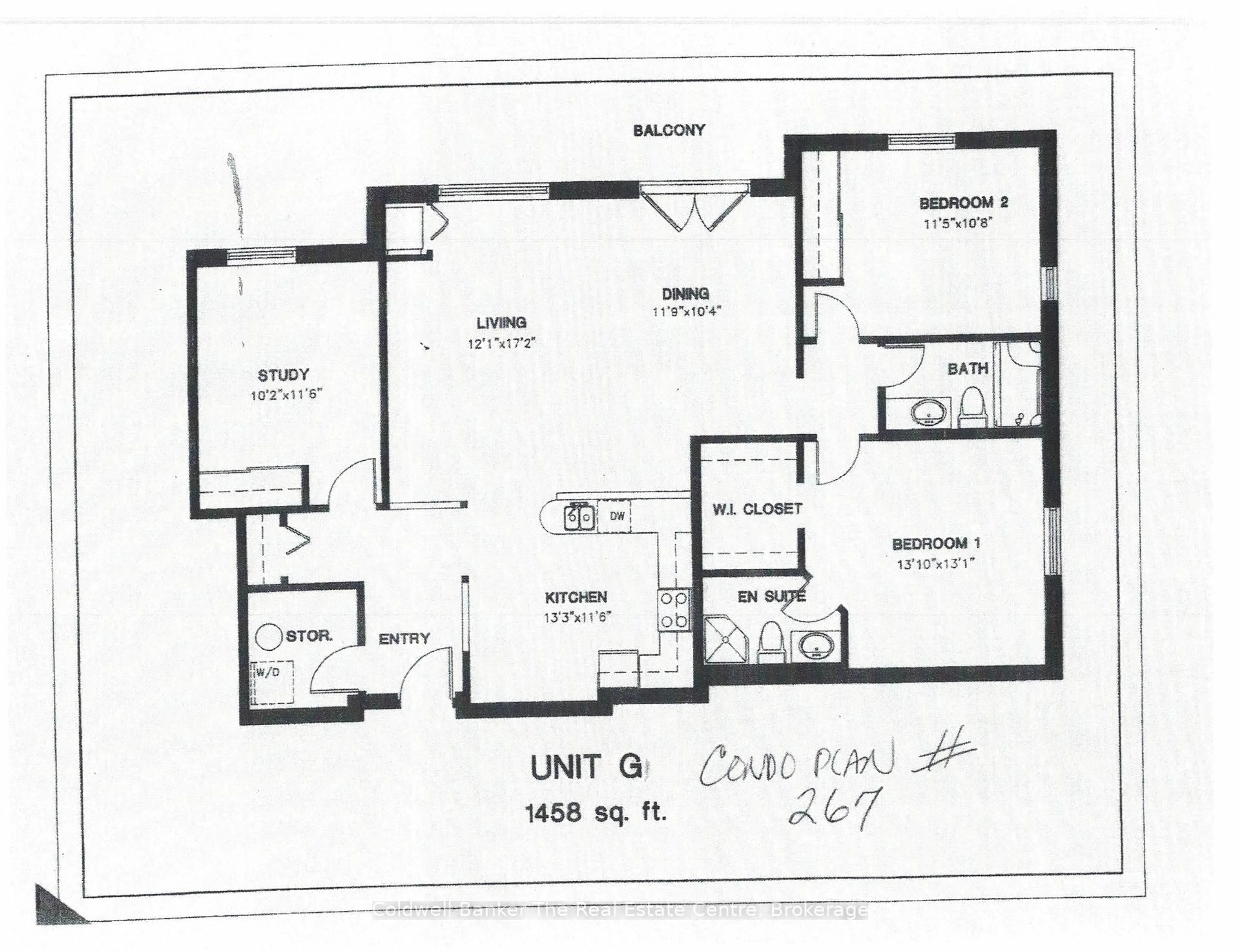 Floor plan for 115 Bond St #205, Orillia Ontario L3V 1J7