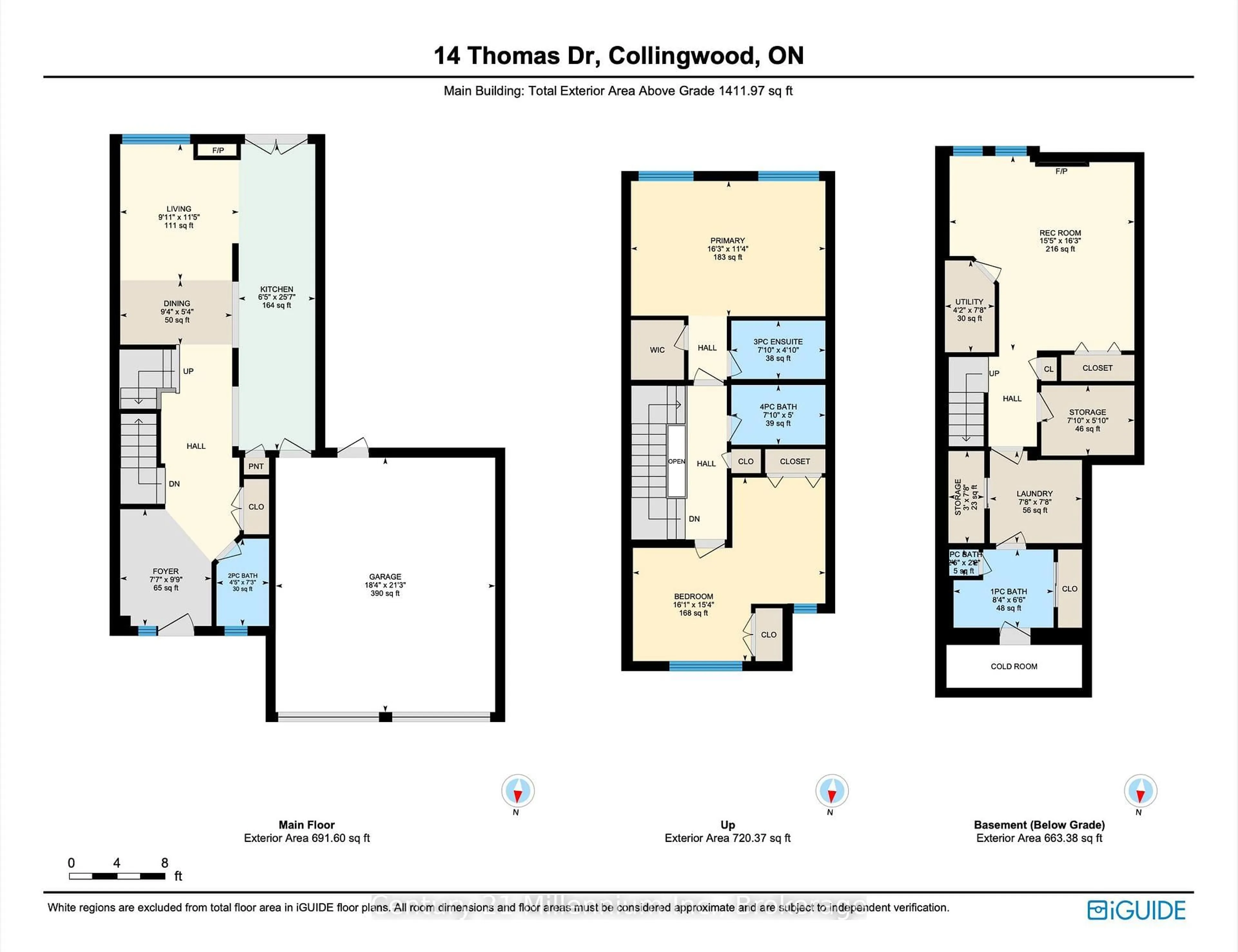 Floor plan for 14 Thomas Dr, Collingwood Ontario L9Y 0A6