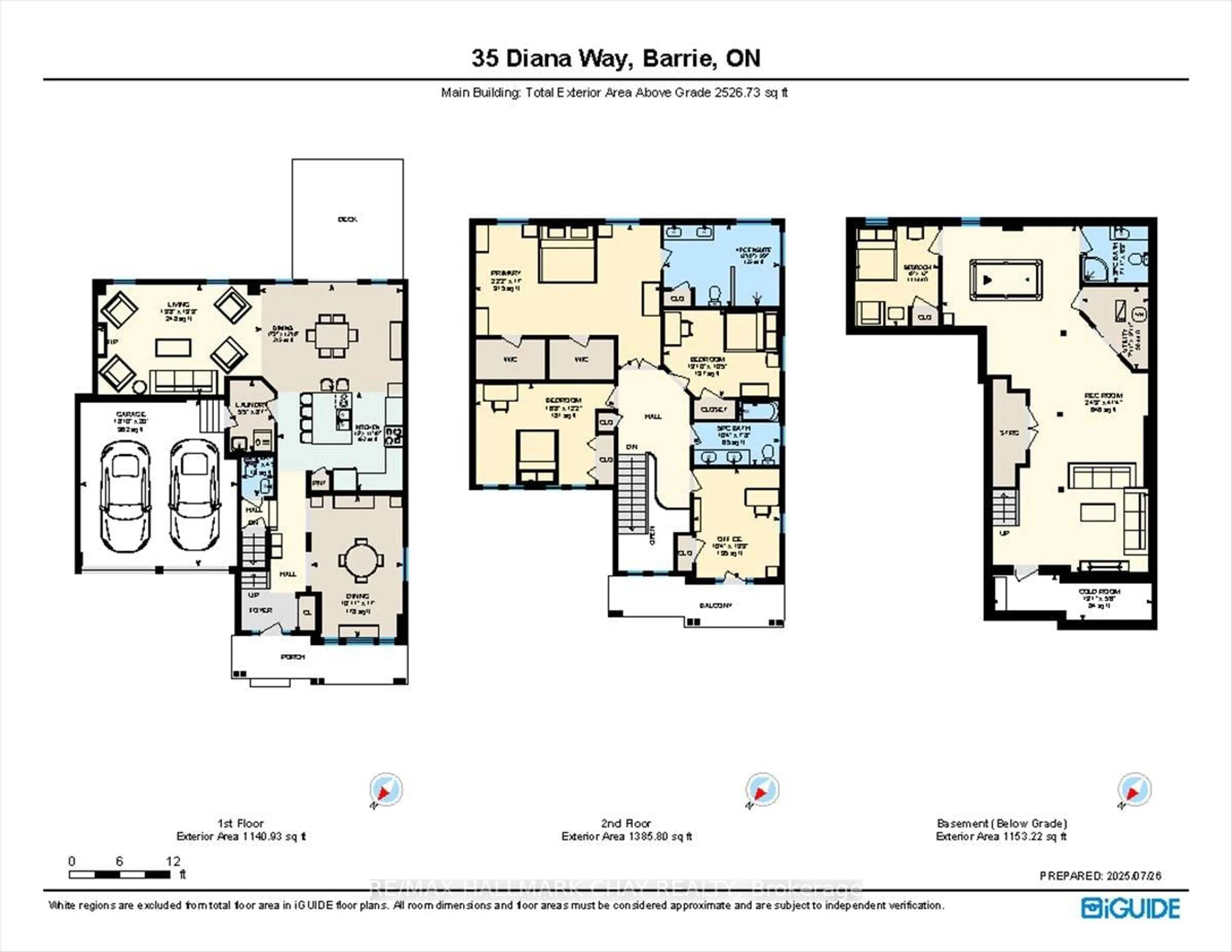 Floor plan for 35 Diana Way, Barrie Ontario L4M 7H3