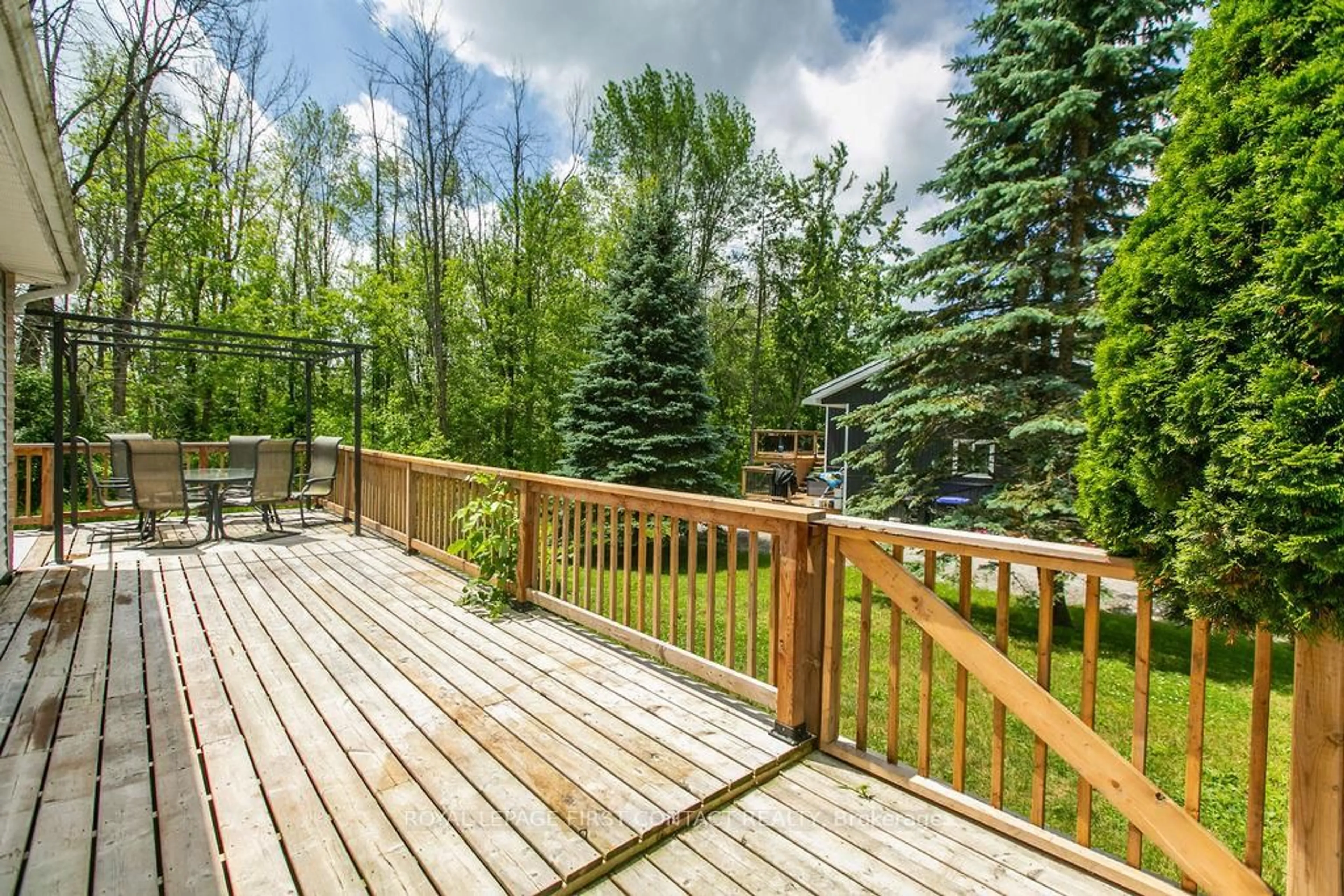 Patio, forest/trees view for 3905 Longford Mills Rd, Ramara Ontario L3V 1G4