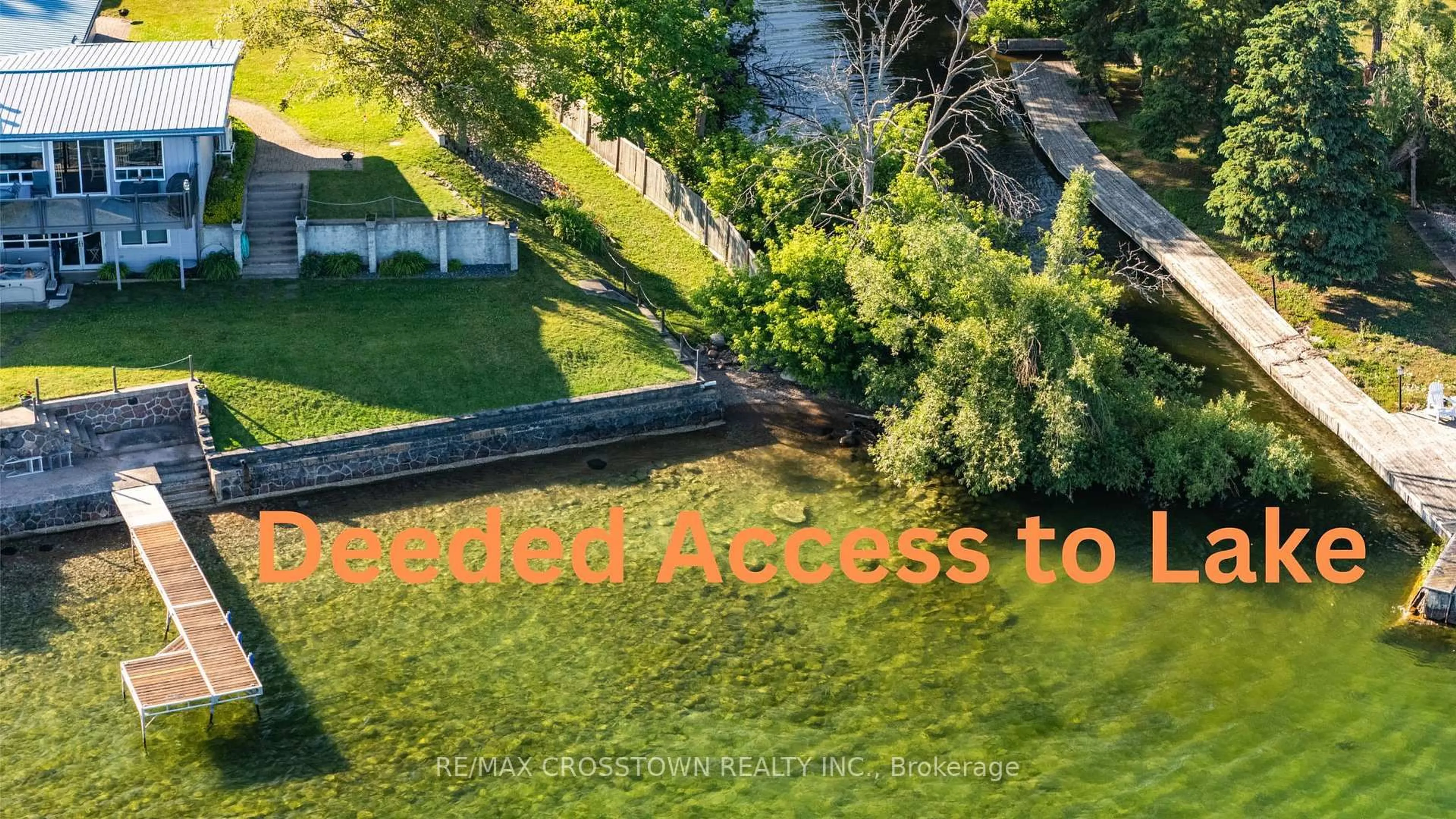 A pic from outside/outdoor area/front of a property/back of a property/a pic from drone, water/lake/river/ocean view for 47 Lakeshore Rd, Oro-Medonte Ontario L0L 2E0
