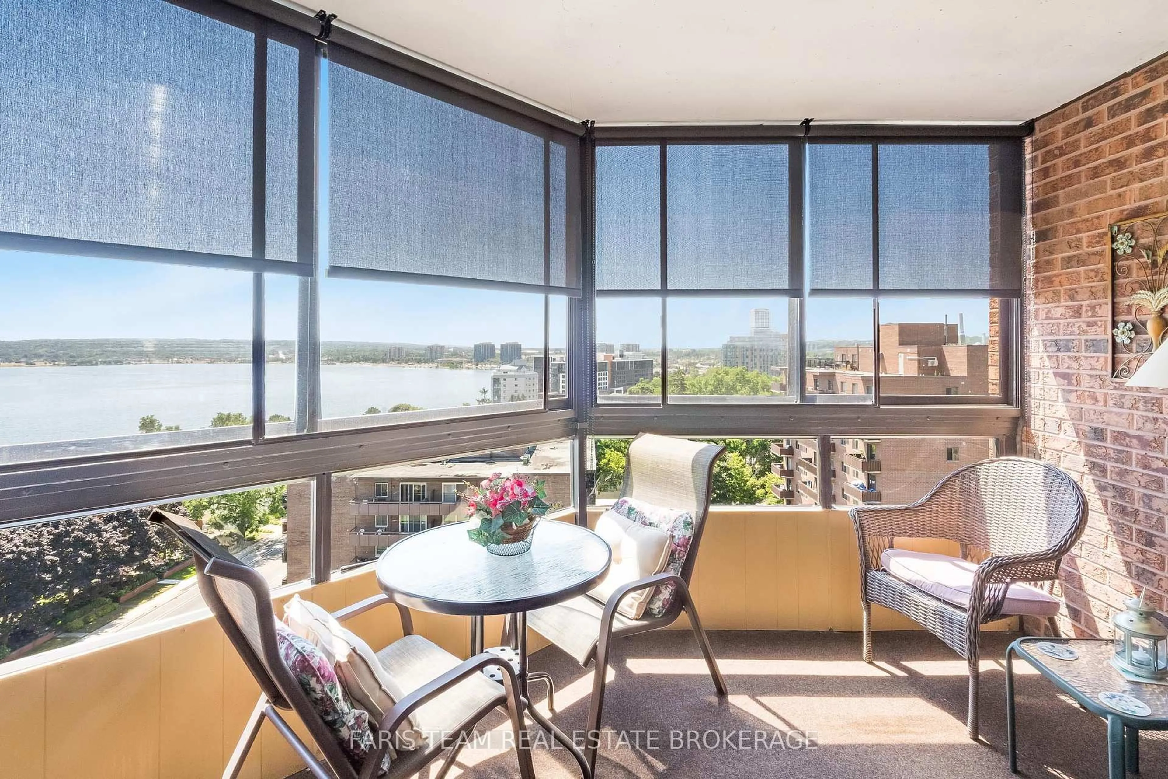 Balcony in the apartment, water/lake/river/ocean view for 181 Collier St #1006, Barrie Ontario L4M 5L6