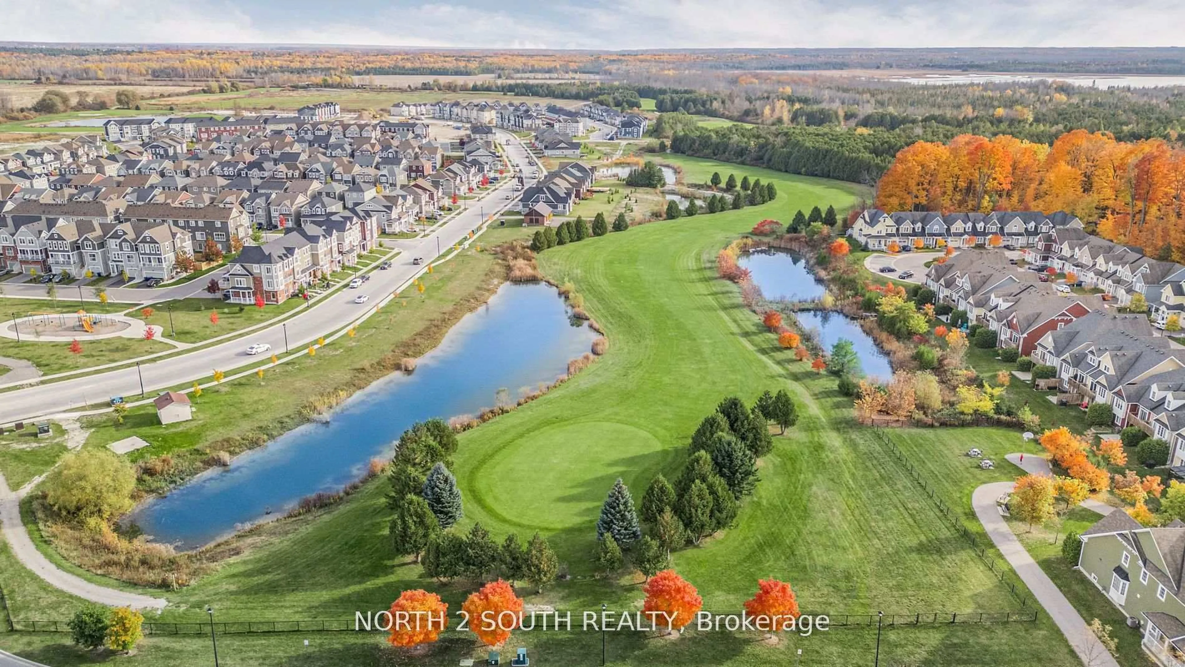 A pic from outside/outdoor area/front of a property/back of a property/a pic from drone, water/lake/river/ocean view for 11 Lana Circ, Wasaga Beach Ontario L9Z 0L2