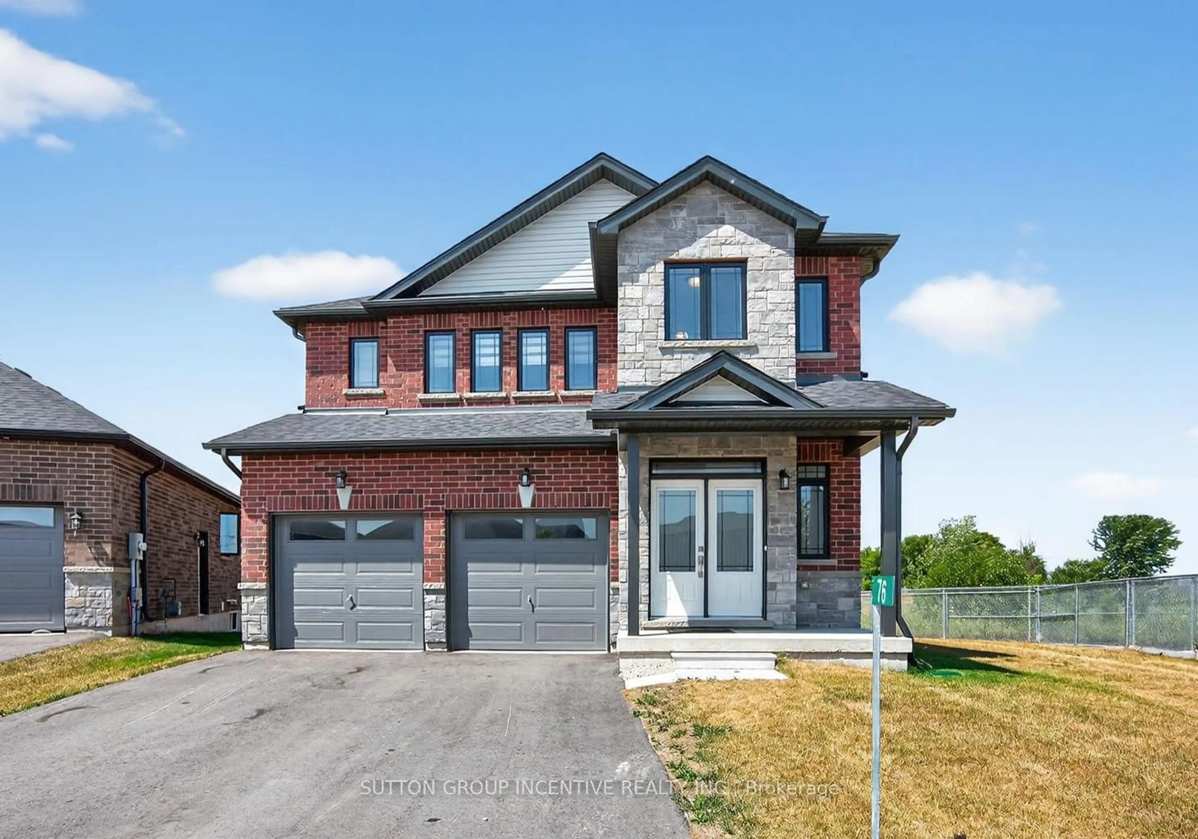 Home with brick exterior material, street for 76 Ritchie Cres, Springwater Ontario L0L 1P0