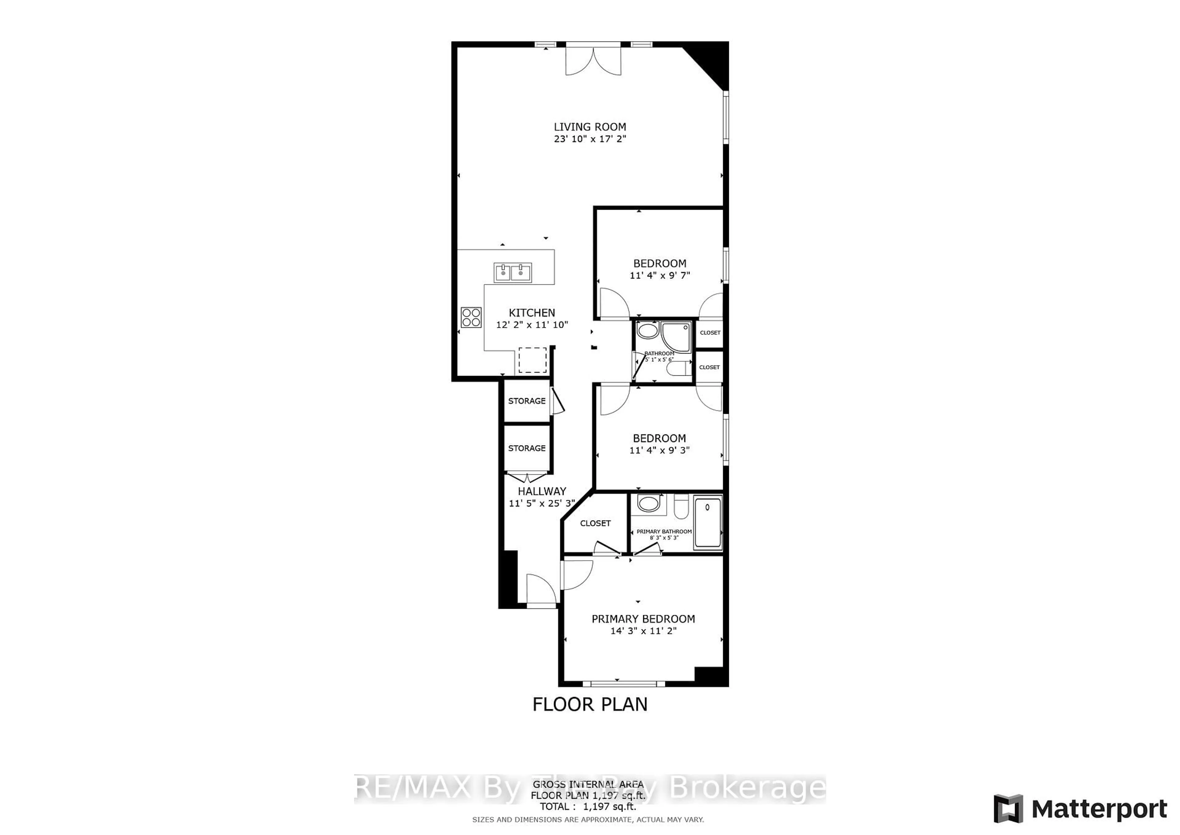 Floor plan for 194 RIVER Rd #2C, Wasaga Beach Ontario L9Z 2L6