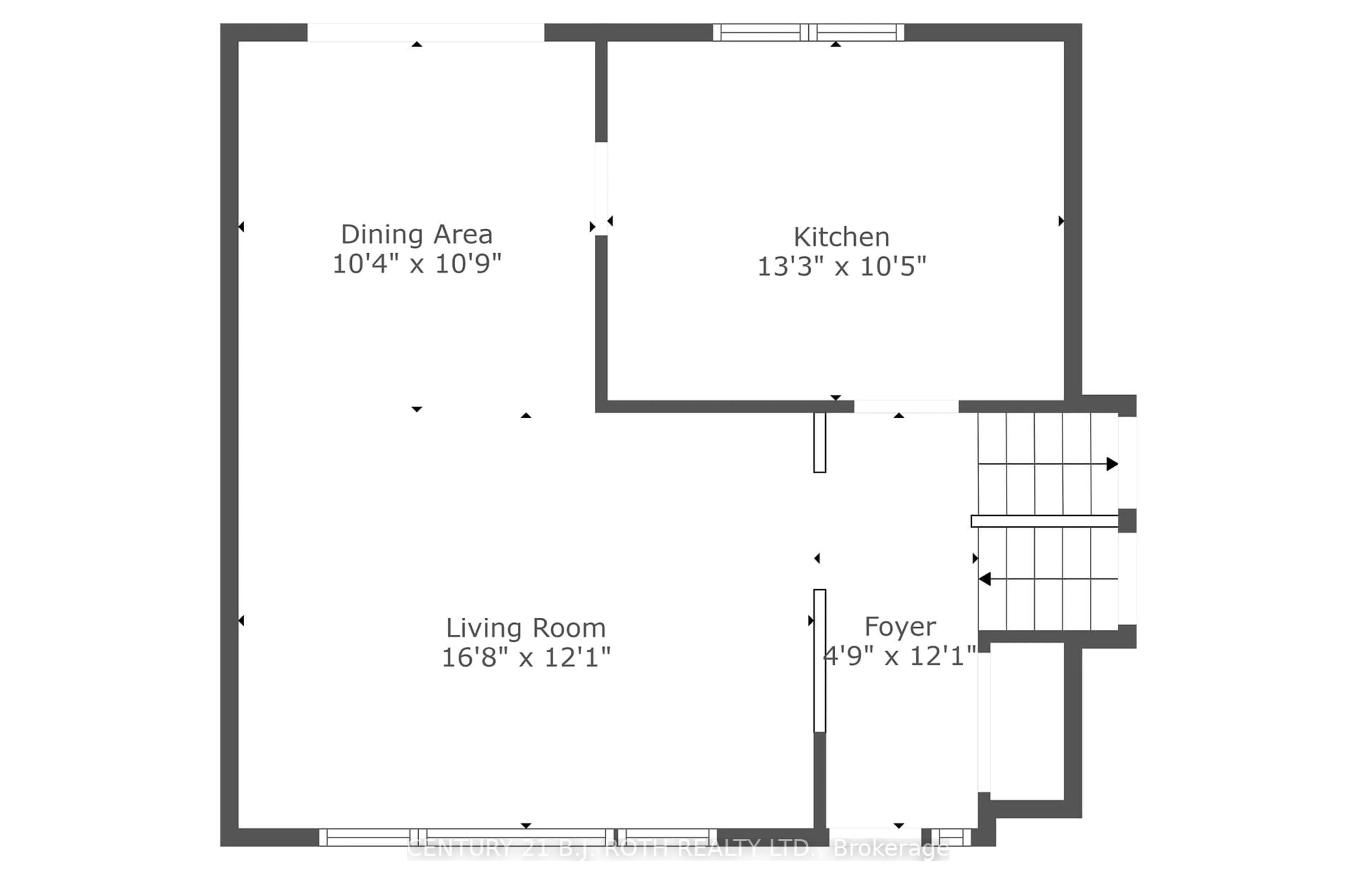Floor plan for 410 CODRINGTON St, Barrie Ontario L4M 1T3