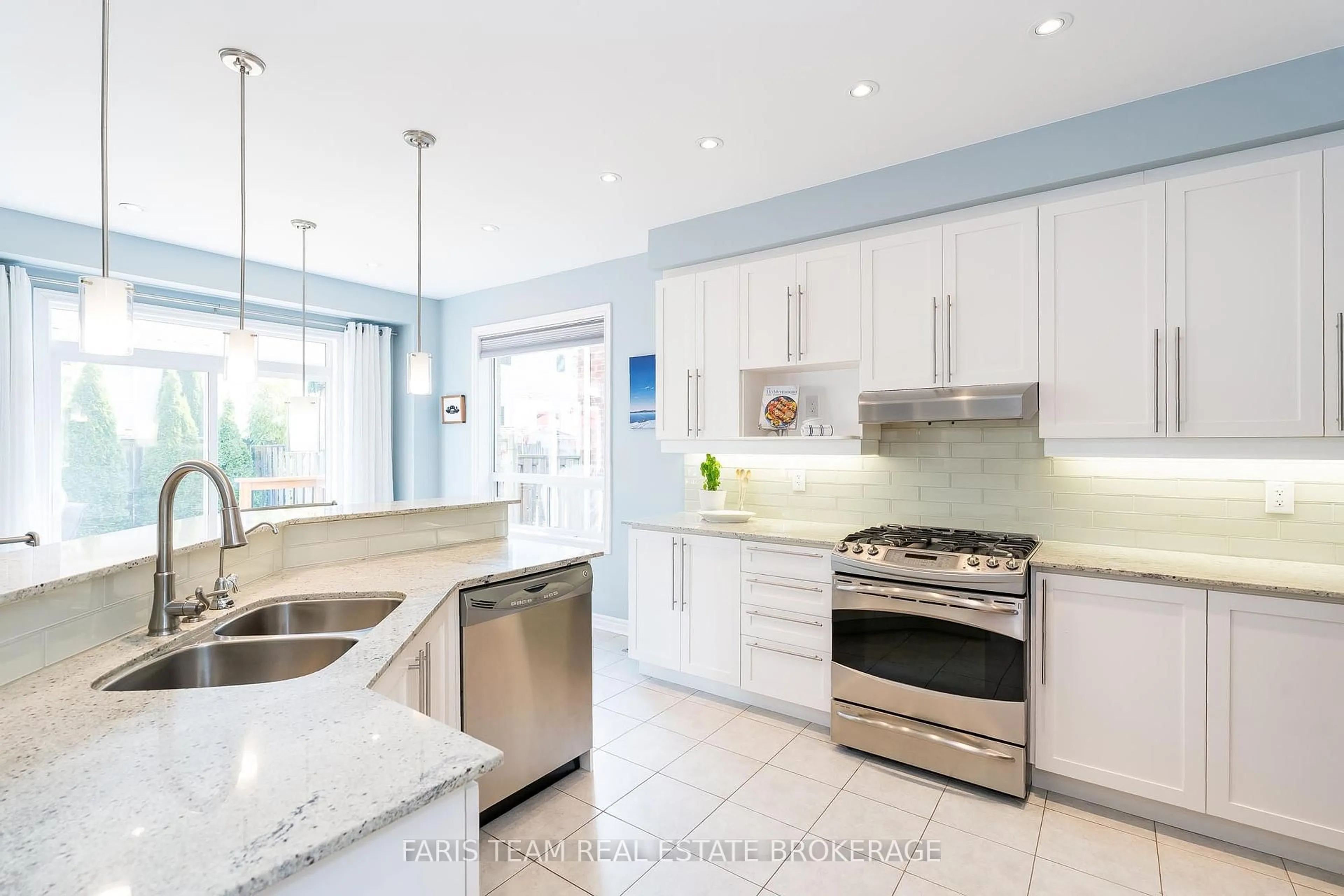 Contemporary kitchen, ceramic/tile floor for 5 Magna Carta Rd, Barrie Ontario L4M 7H9