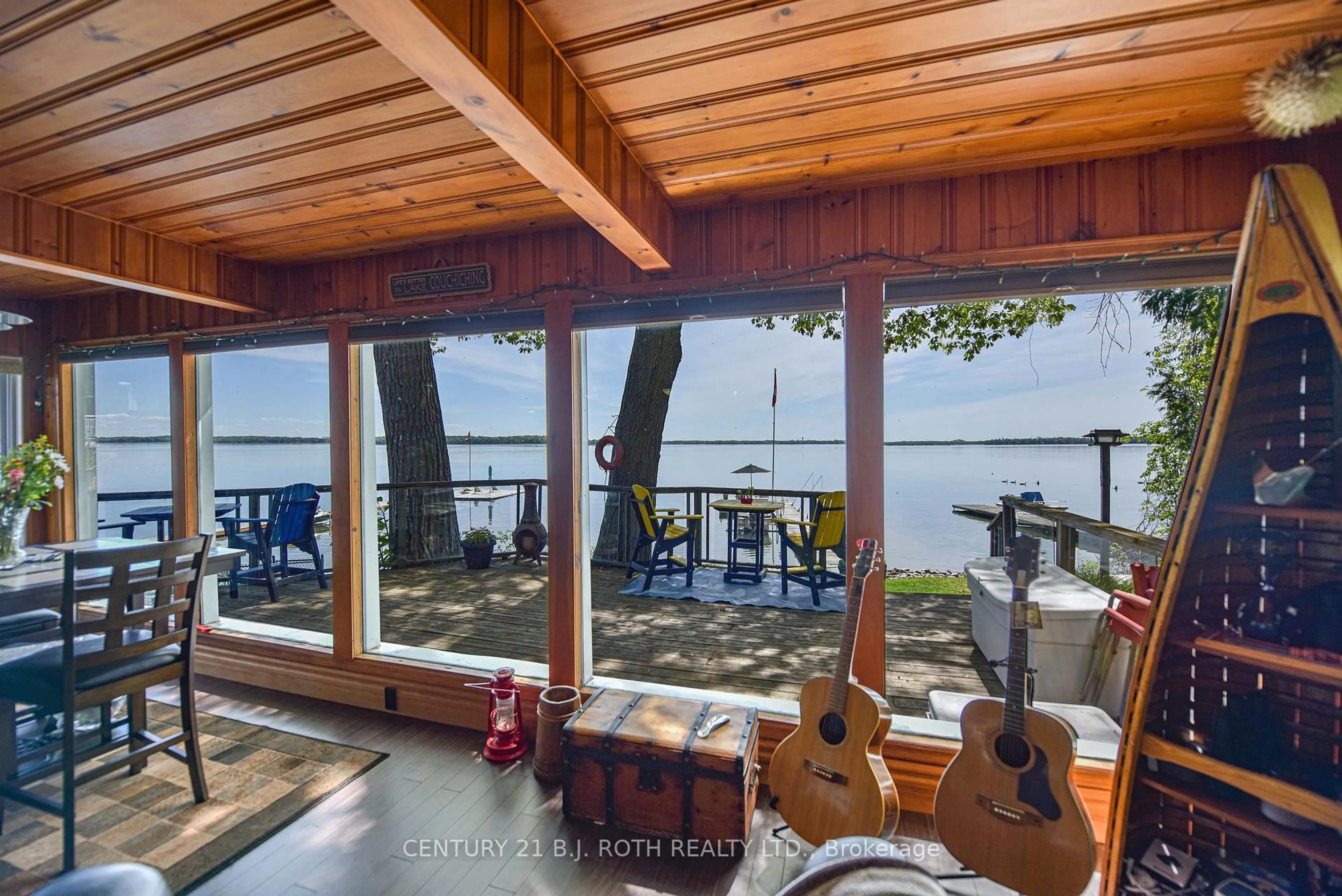 Patio, water/lake/river/ocean view for 3939 Menoke Beach Rd, Severn Ontario L3V 0T9