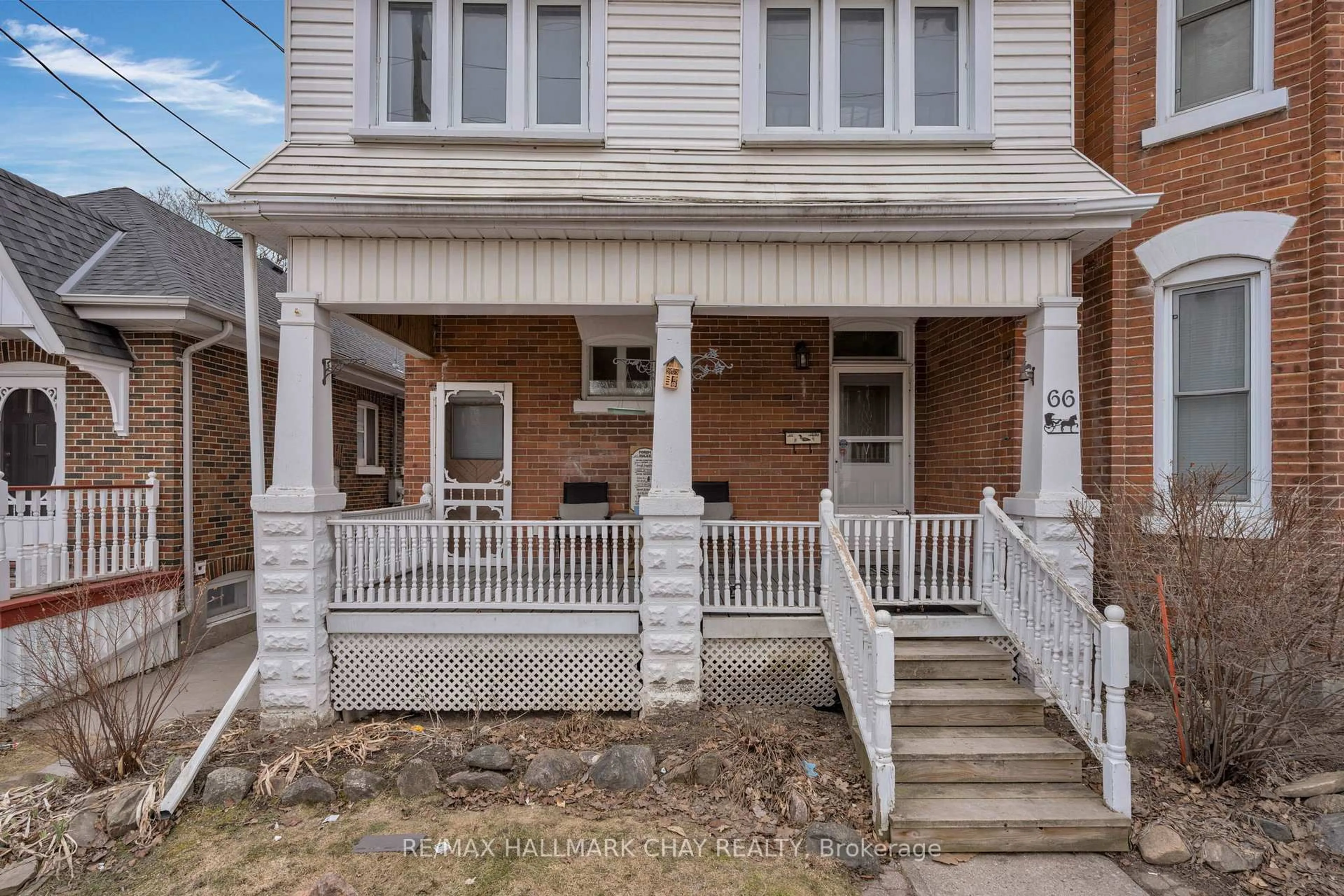 Home with brick exterior material, street for 66 Parkside Dr ##1, #2, Barrie Ontario L4N 1W9