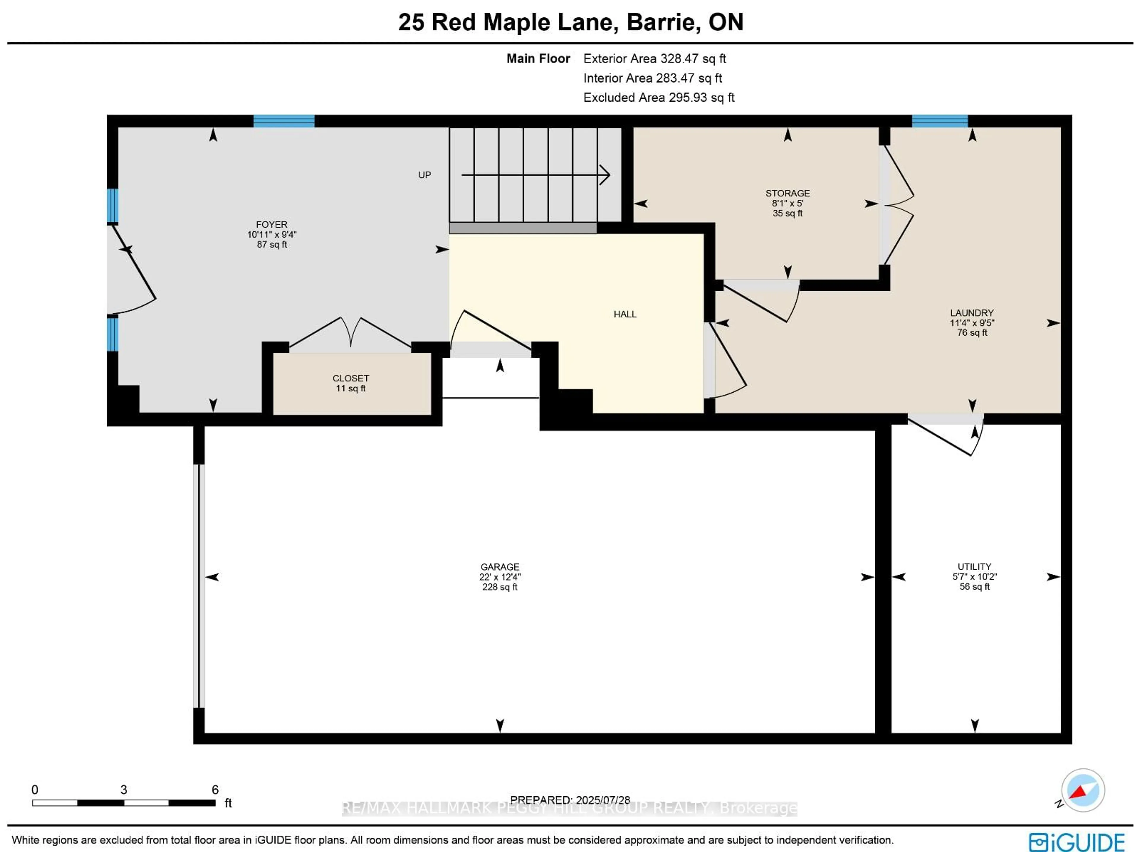Floor plan for 25 Red Maple Lane, Barrie Ontario L9J 0N4