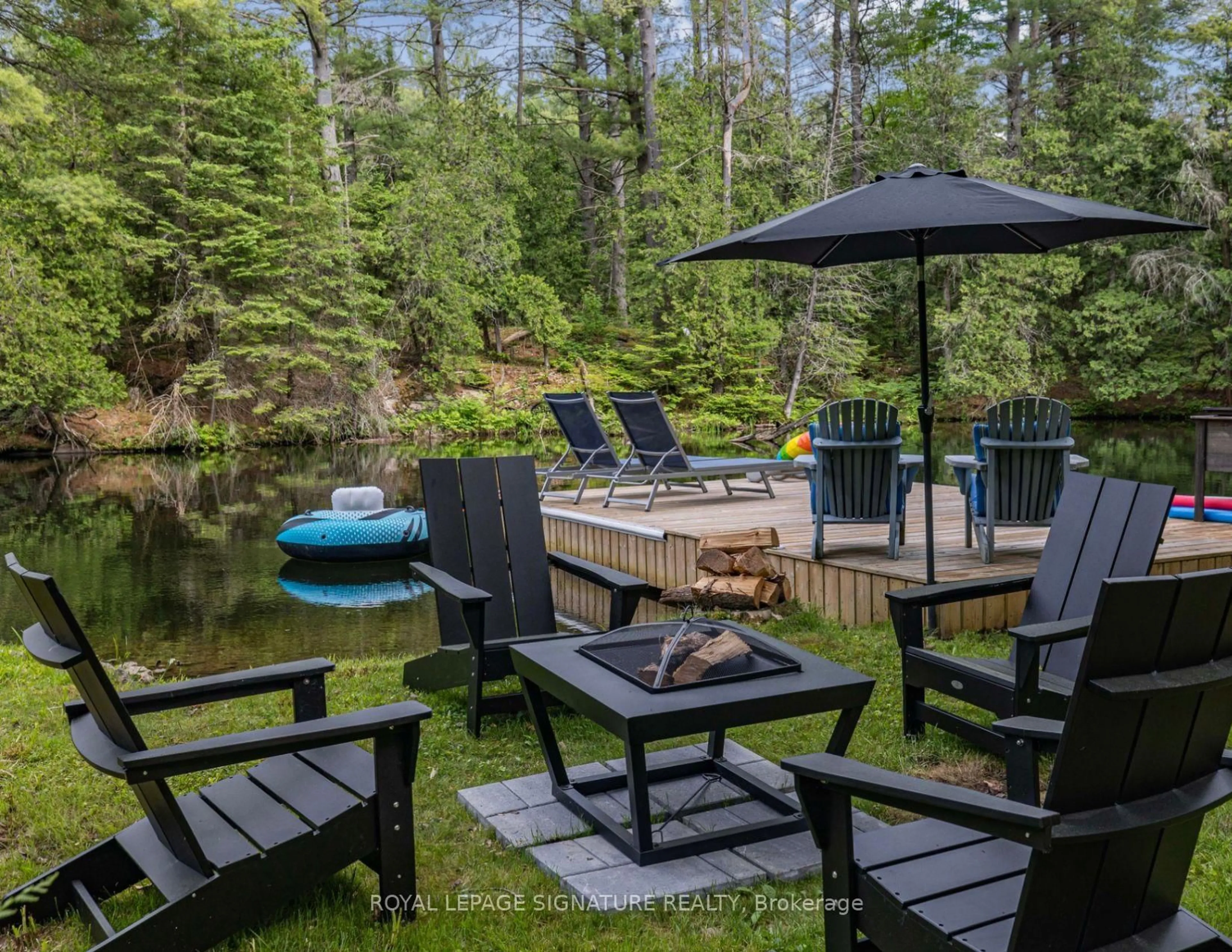 Patio, water/lake/river/ocean view for 3309 Riverdale Dr, Severn Ontario L0K 2B0
