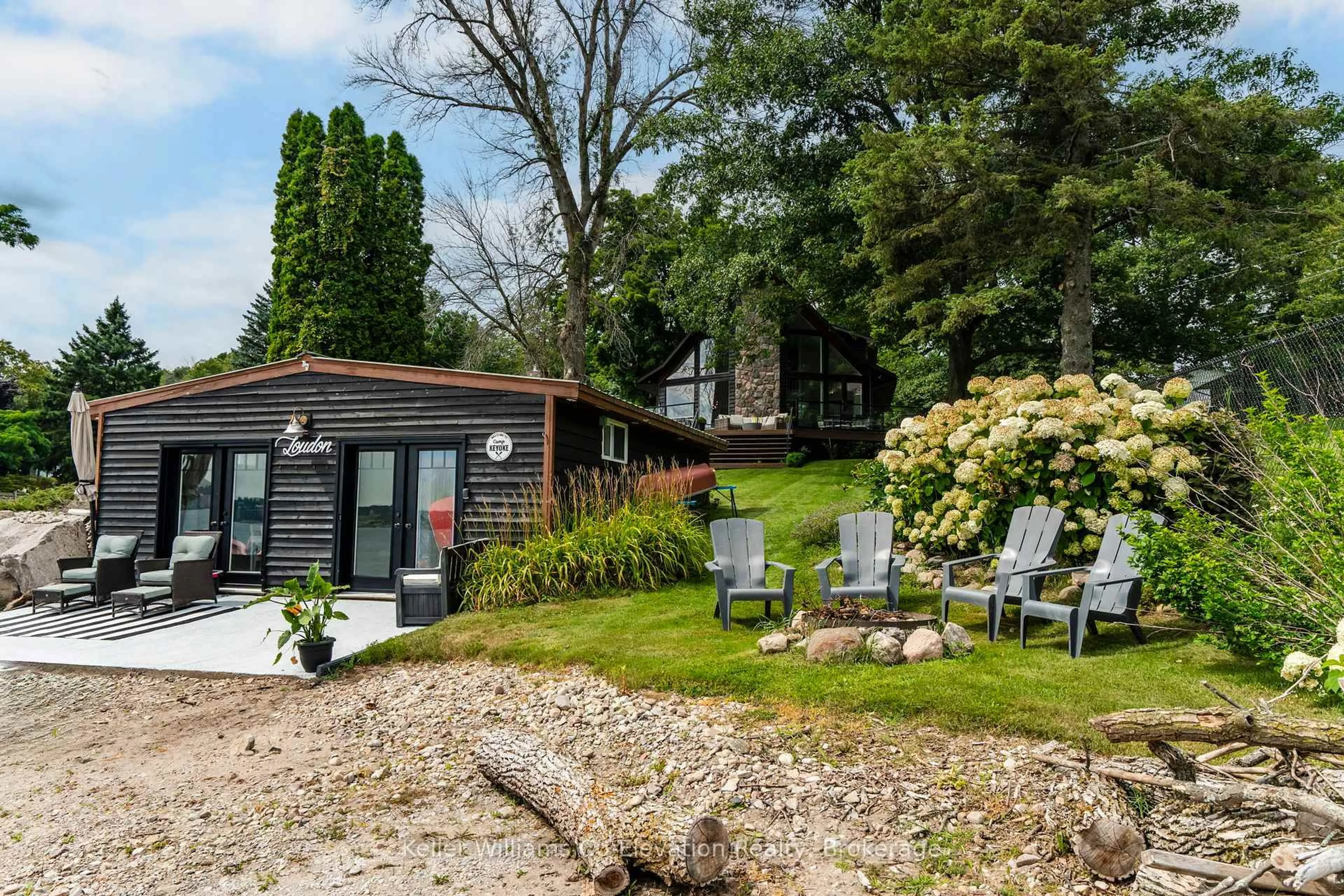 Patio, water/lake/river/ocean view for 286 Puddicombe Rd, Midland Ontario L4R 5G6