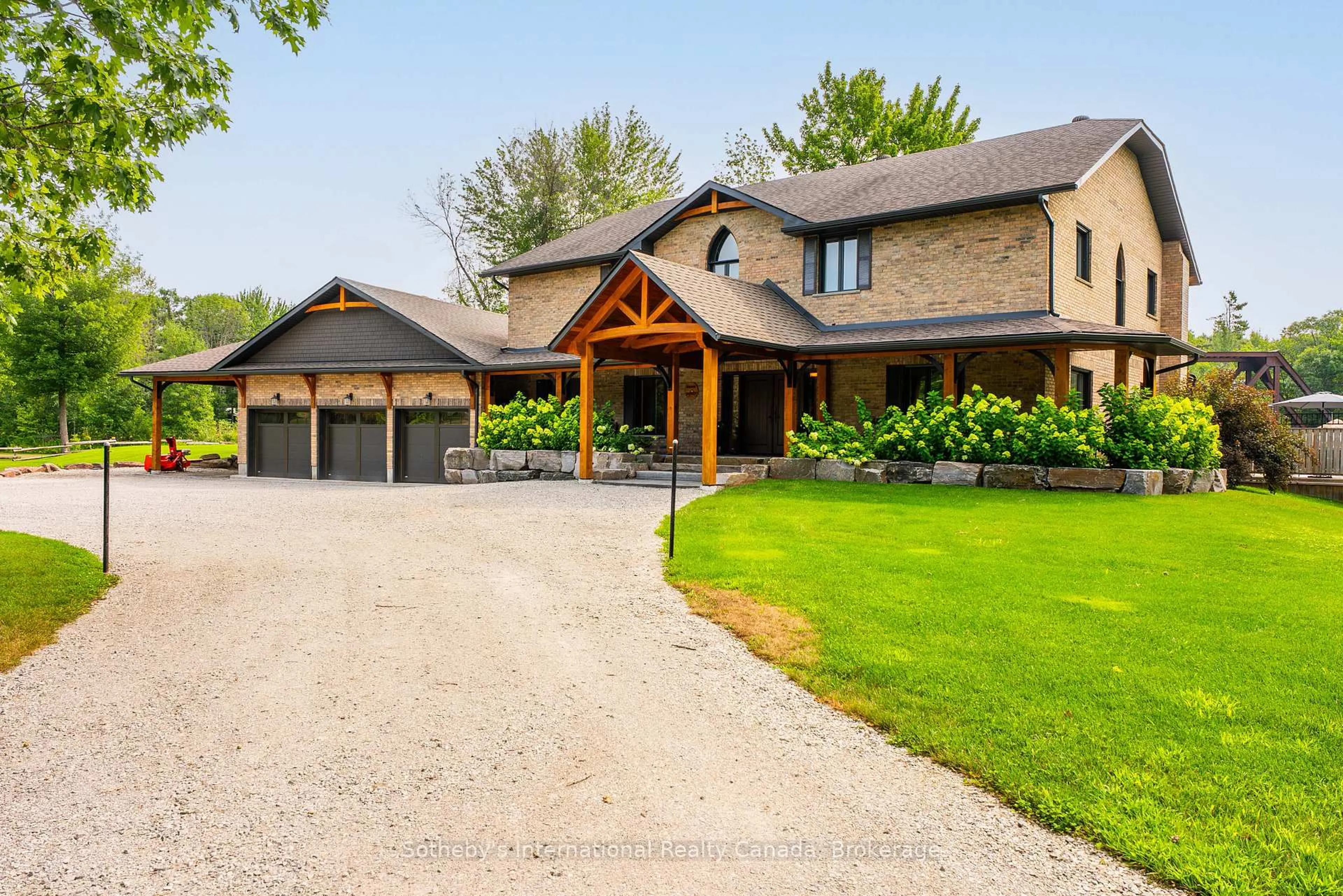 Home with brick exterior material, street for 7583 Oak Point Rd, Ramara Ontario L0K 2B0