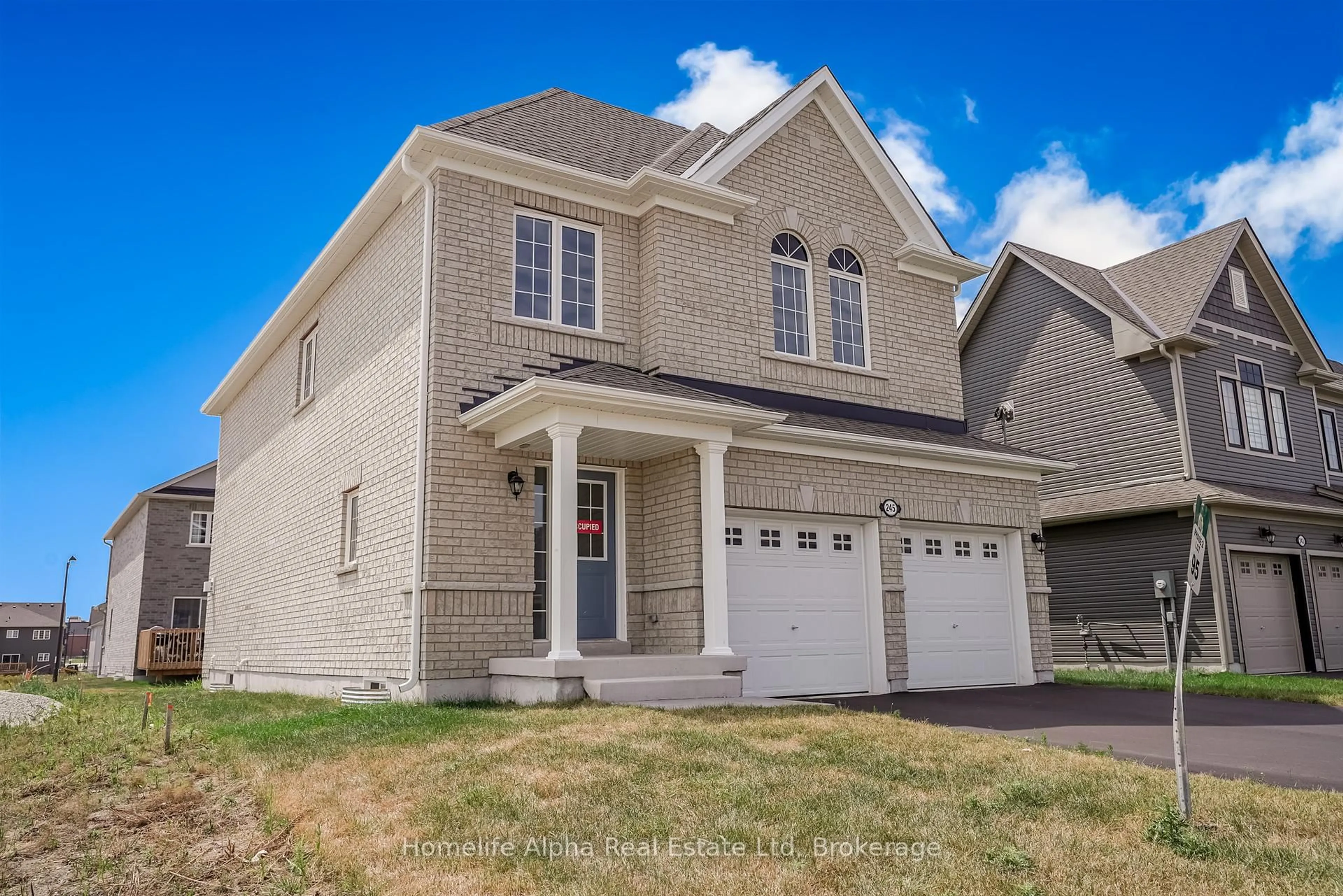 Home with vinyl exterior material, street for 245 Prescott Dr, Clearview Ontario L0M 1S0
