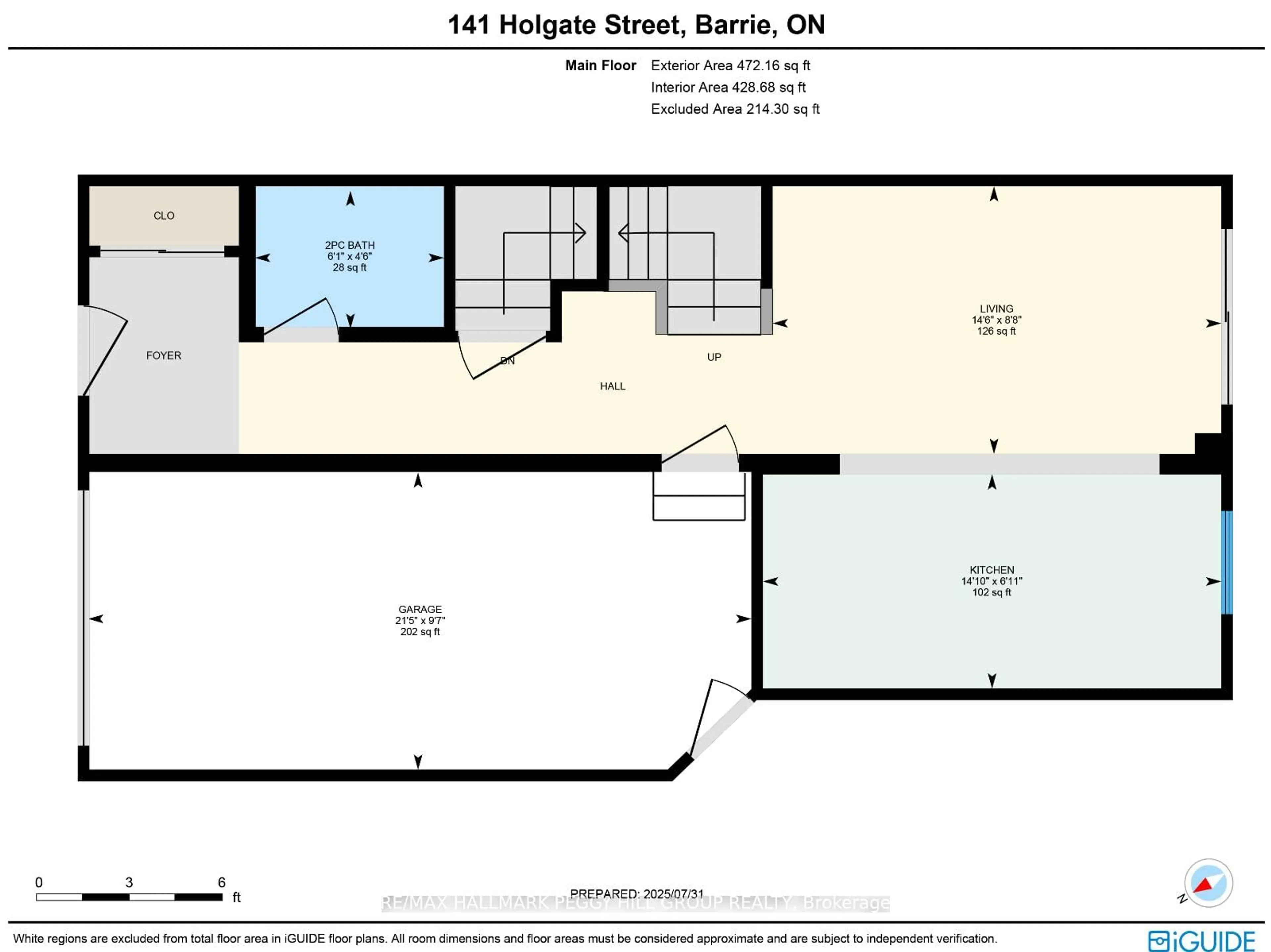 Floor plan for 141 Holgate St, Barrie Ontario L4N 3J1